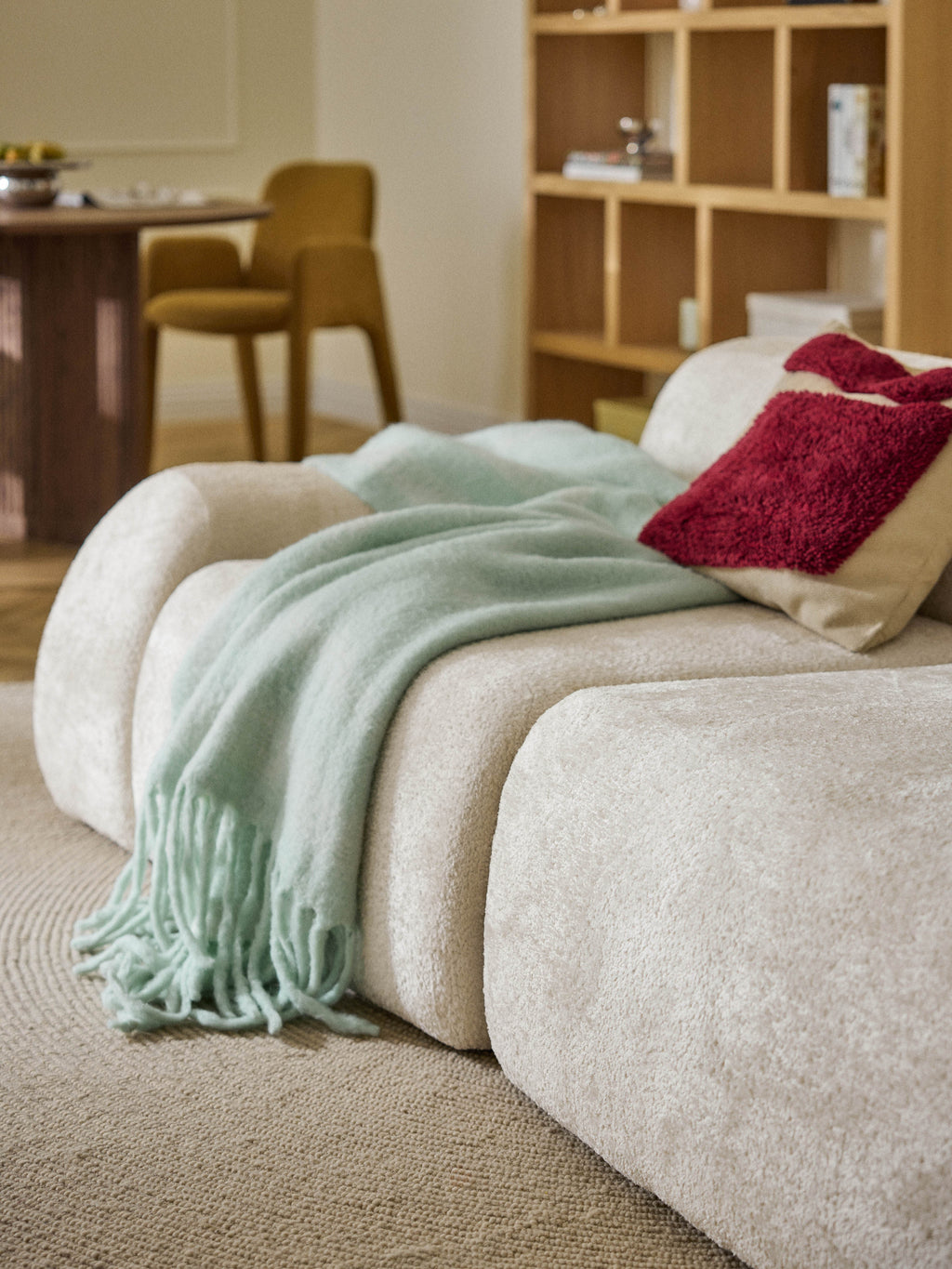 Wolke Modular Teddy Bouclé Chaise (3-seater)