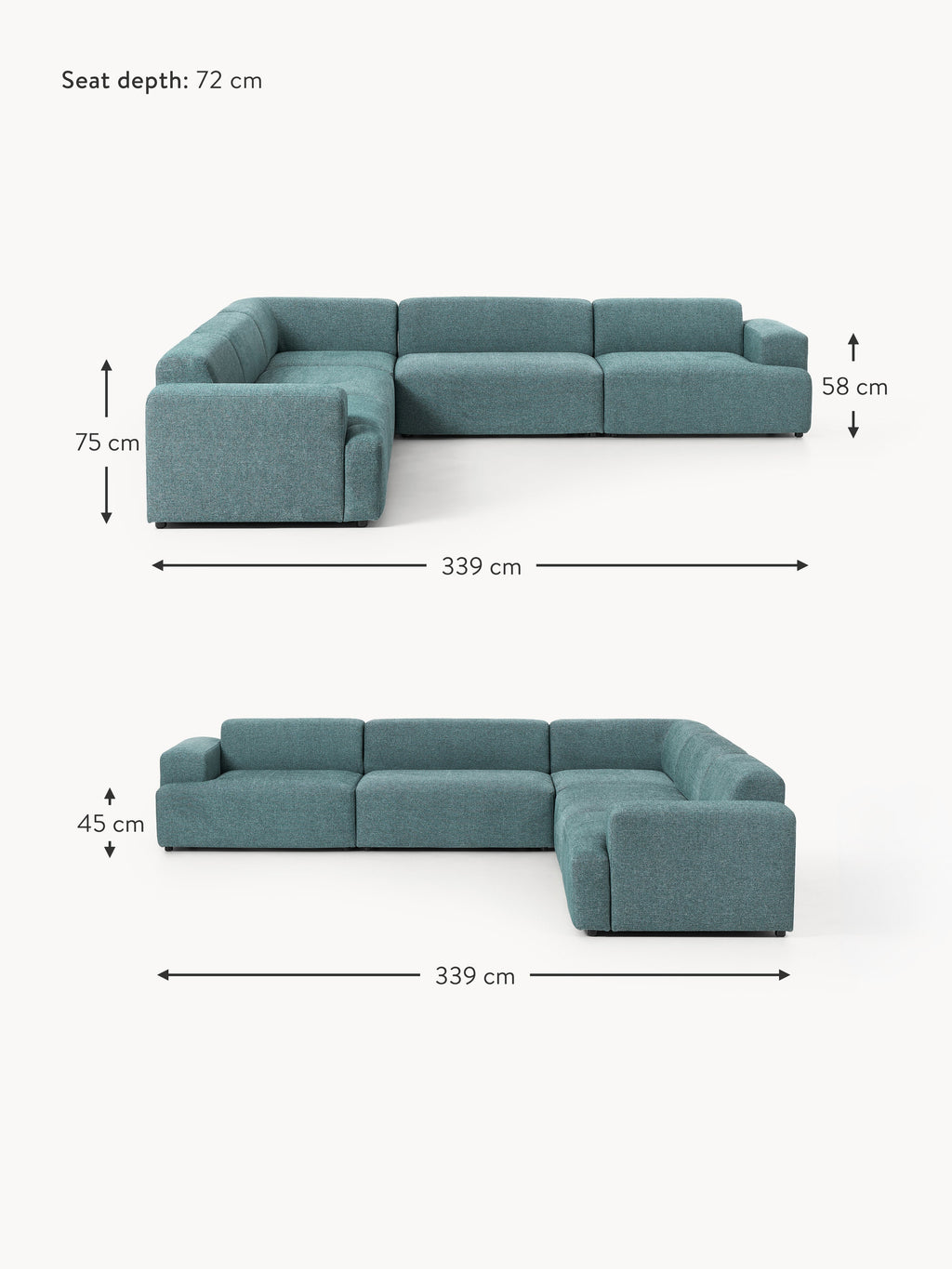 Melva XL Corner Sofa