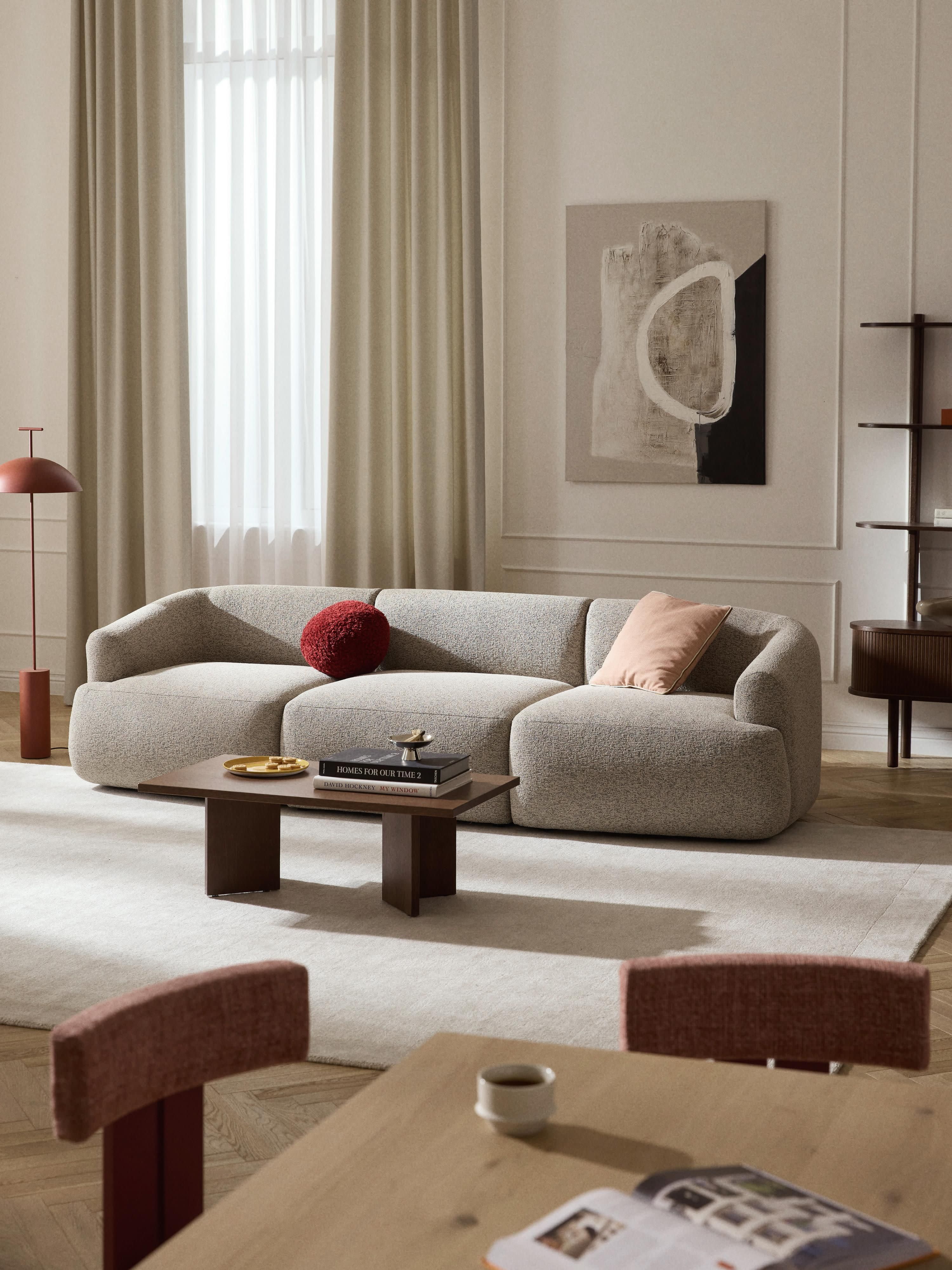 Sofia Modular Bouclé Sofa (4-seater)
