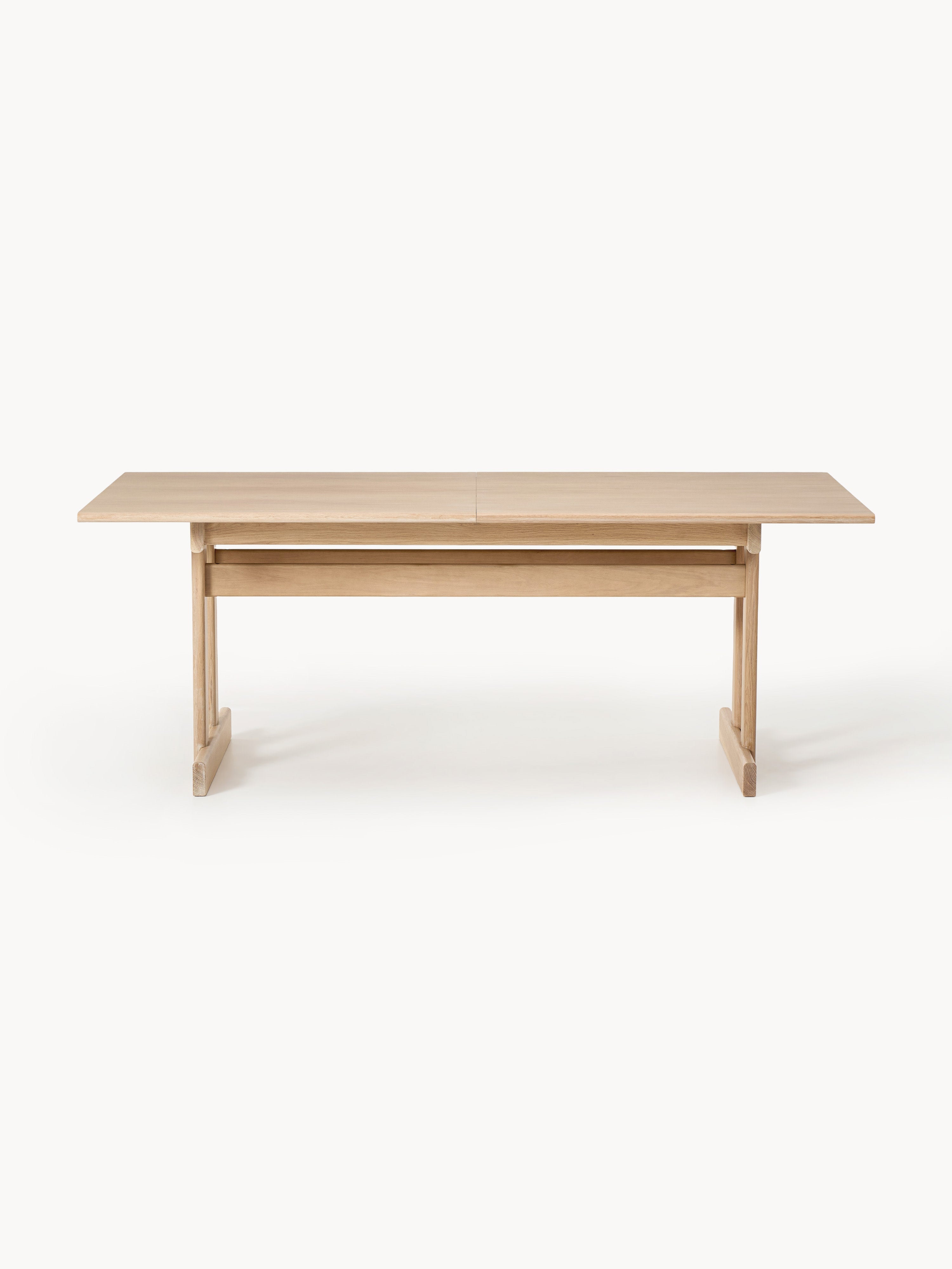 Brynn Extendable Oak Wood Dining Table, in various sizes