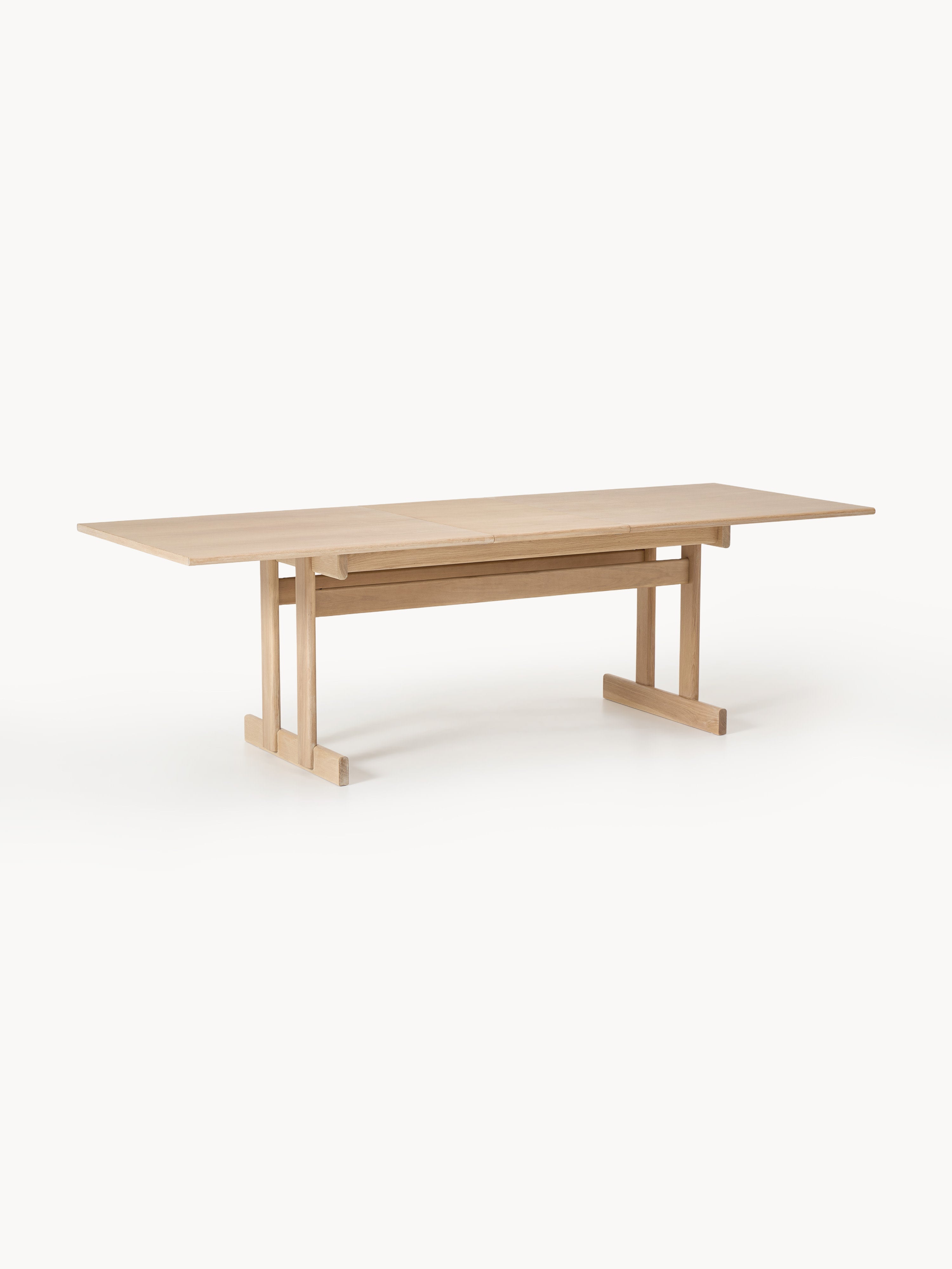 Brynn Extendable Oak Wood Dining Table, in various sizes