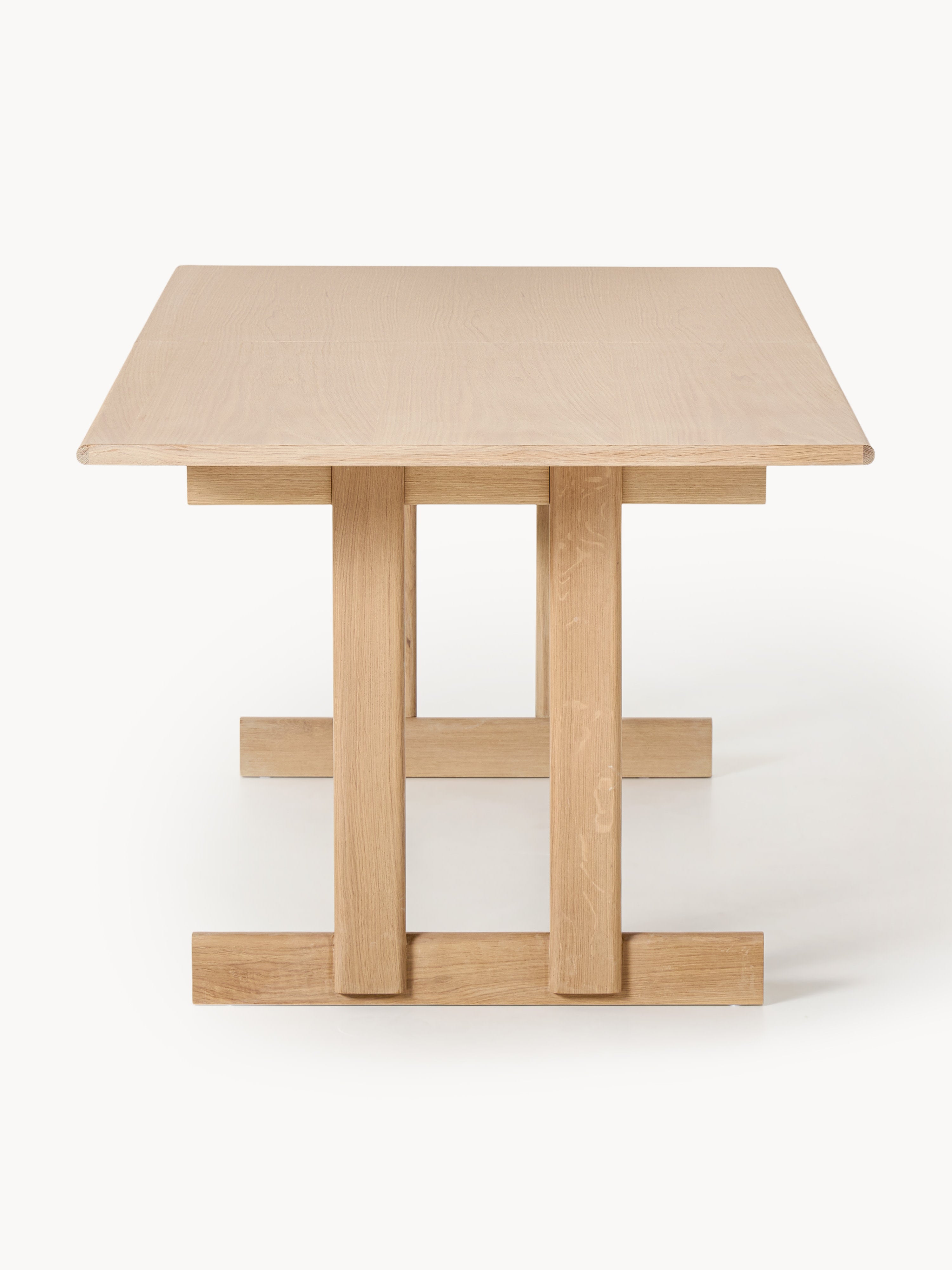 Brynn Extendable Oak Wood Dining Table, in various sizes