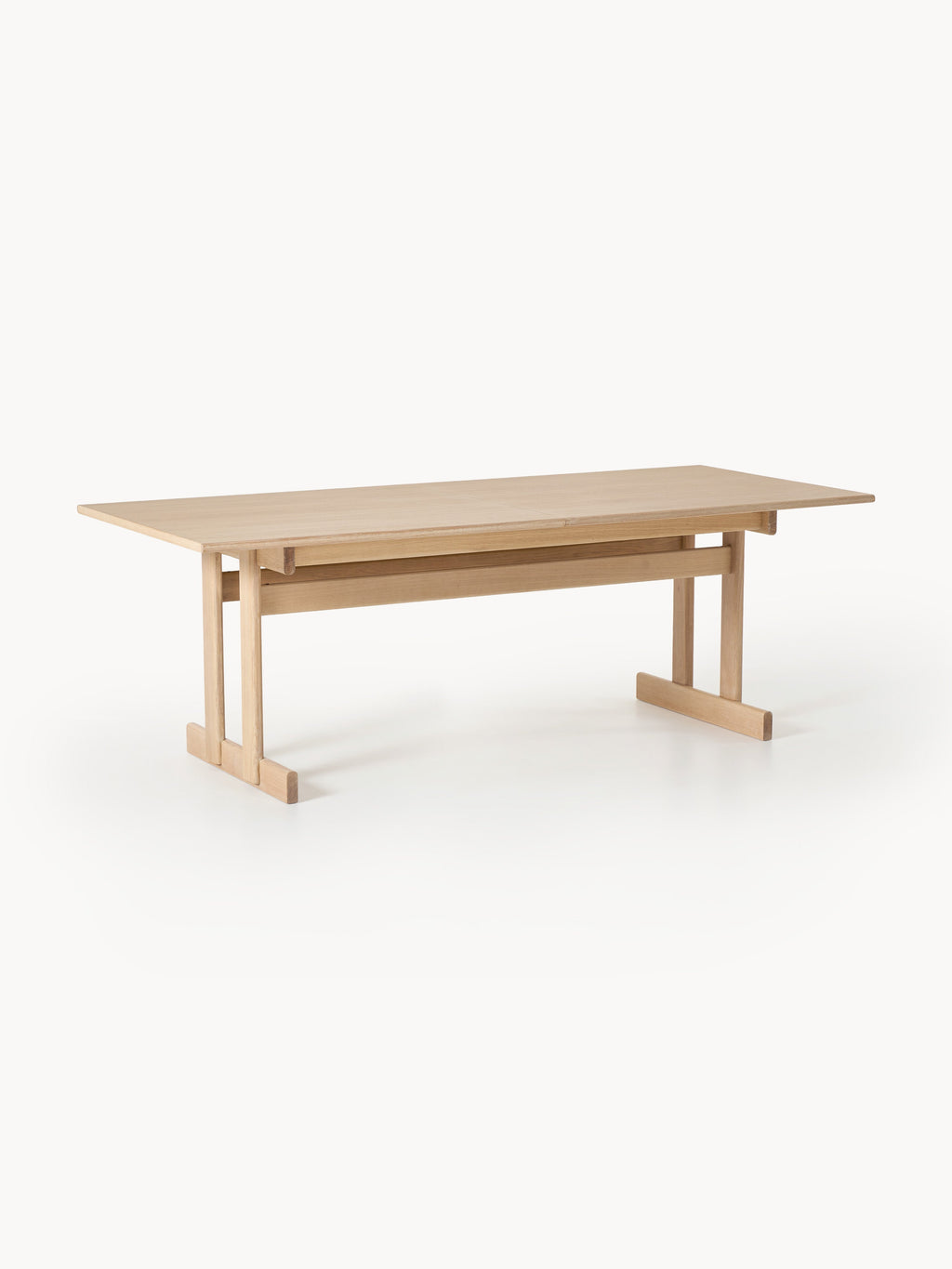 Brynn Extendable Oak Wood Dining Table, in various sizes