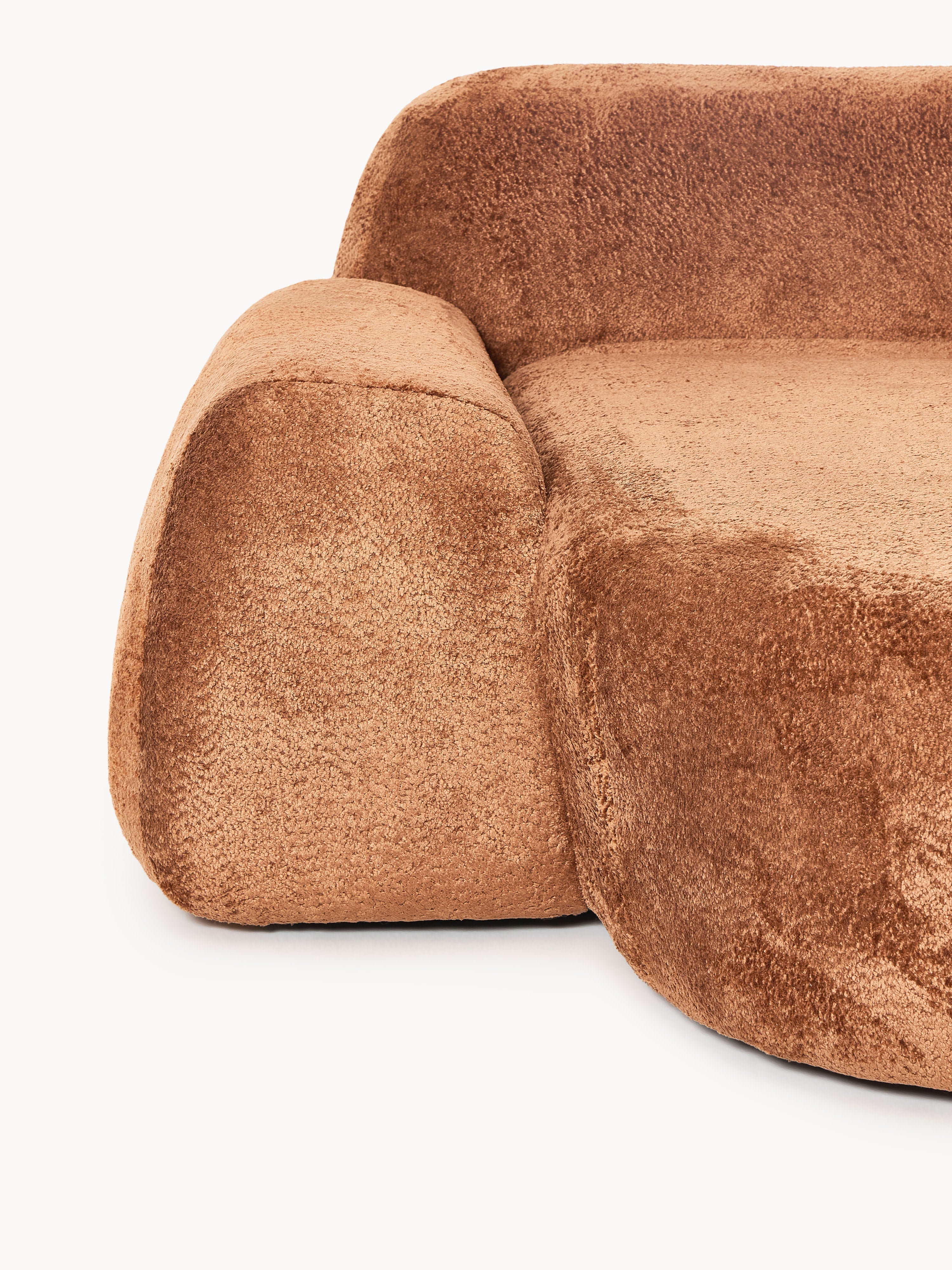 Wolke Modular Teddy Bouclé Corner Sofa (3-seater)