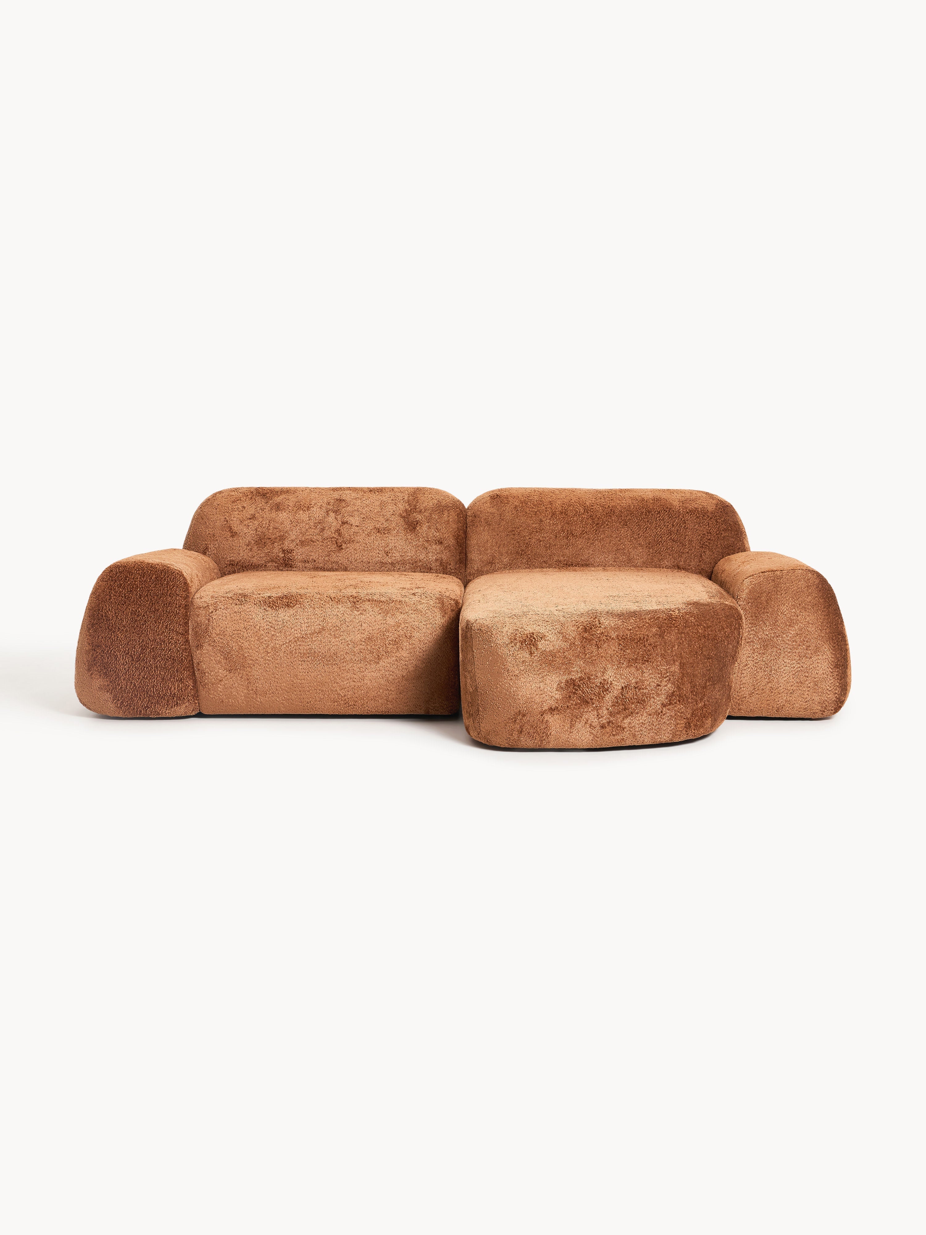 Wolke Modular Teddy Bouclé Corner Sofa (3-seater)