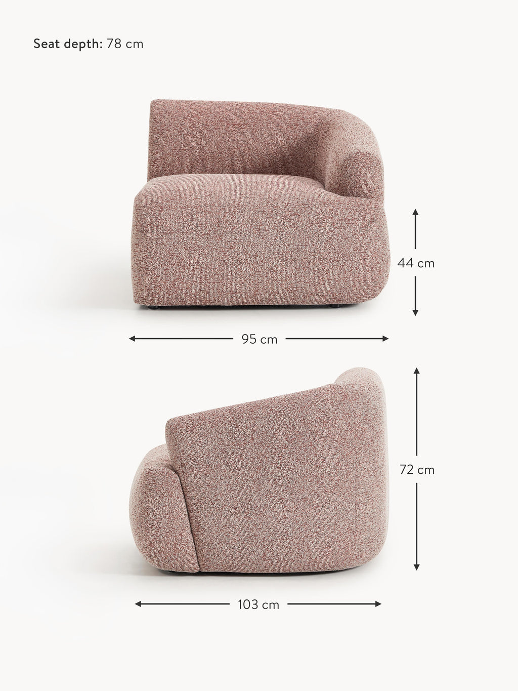 Sofia Bouclé Corner Module