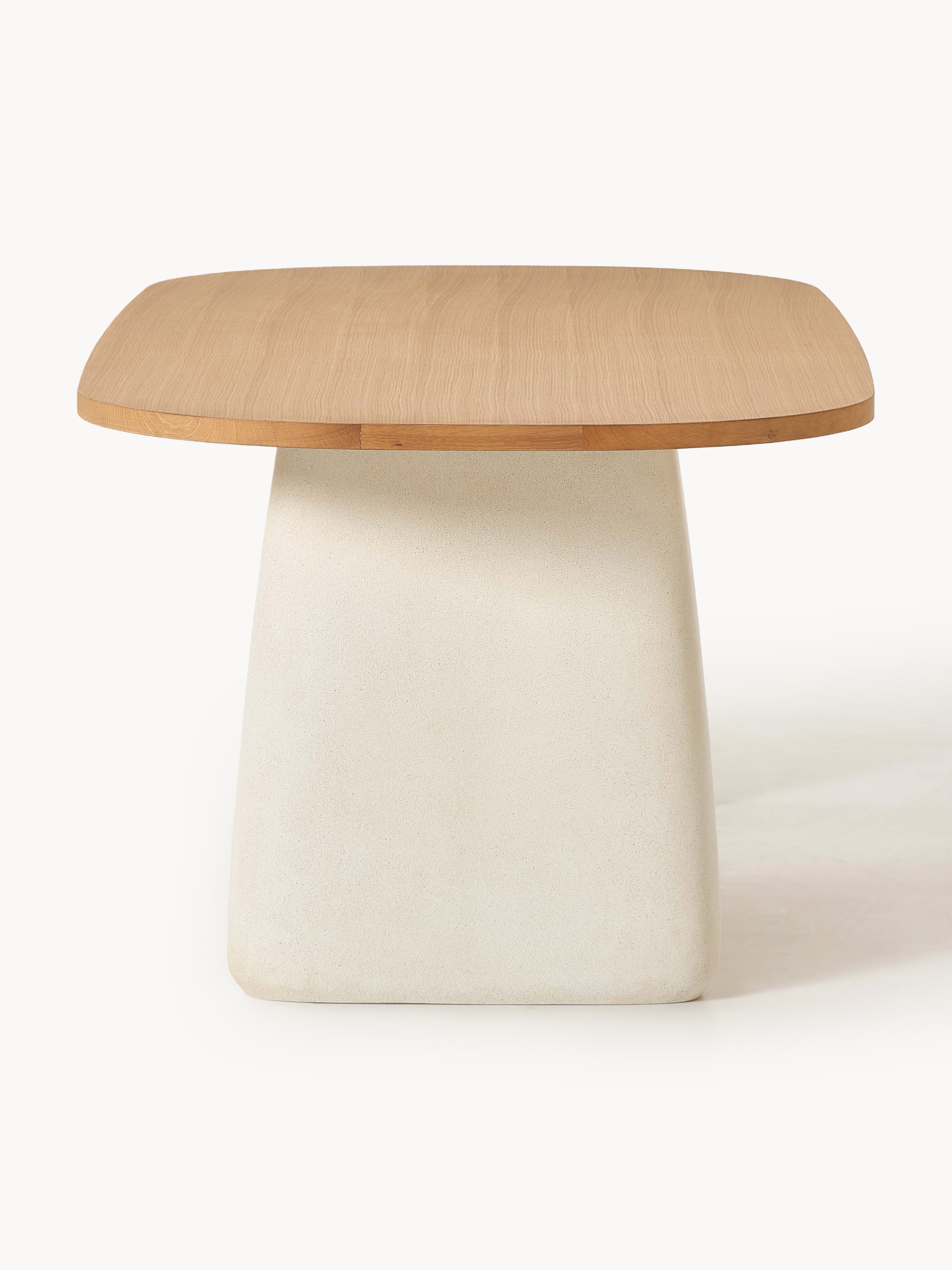 Dune Oval Oak Wood Dining Table, in various sizes