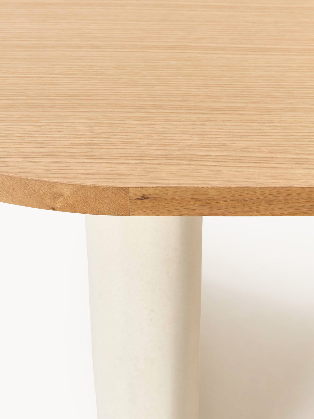 Dune Oval Oak Wood Dining Table, in various sizes