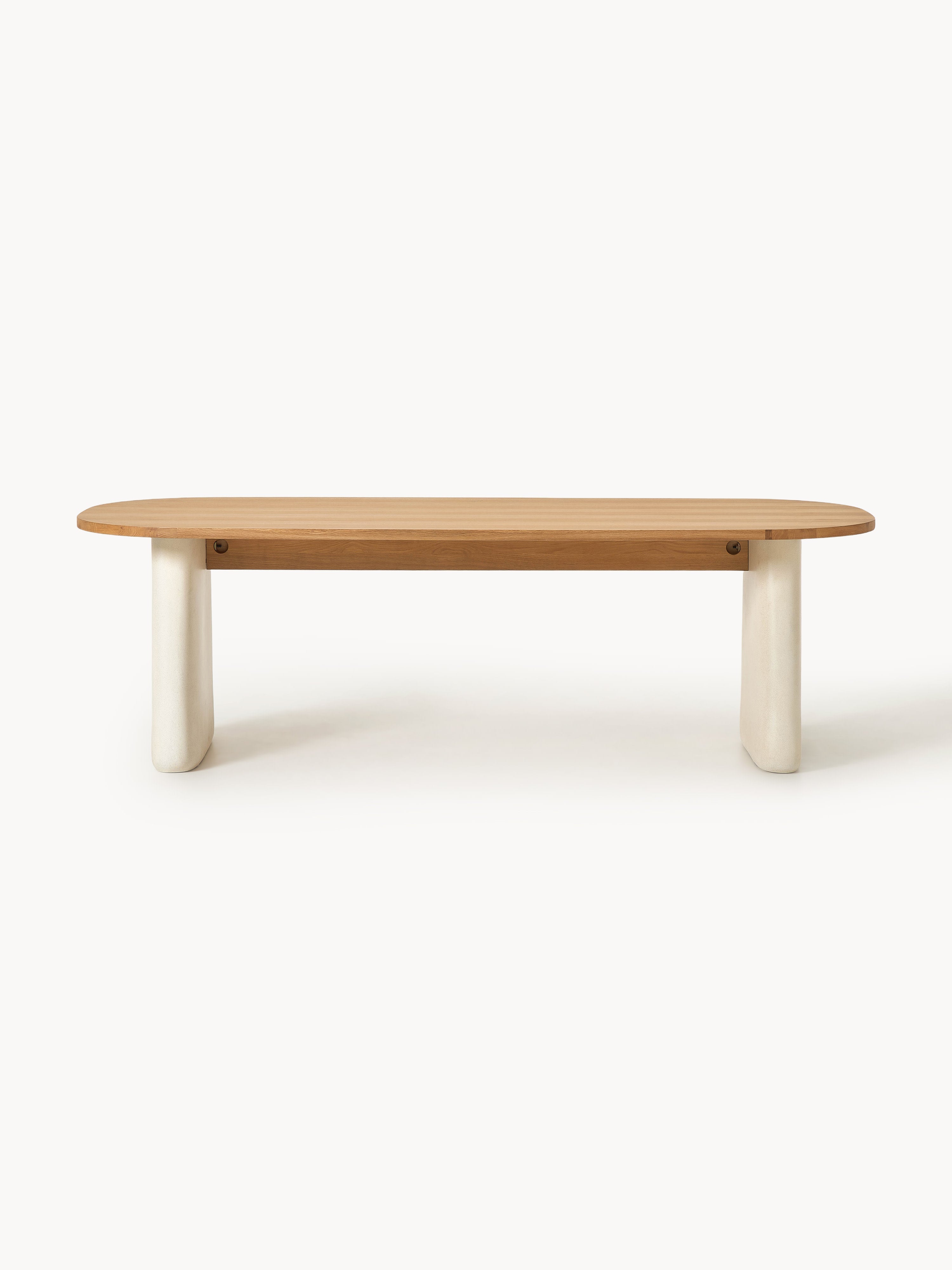 Dune Oval Oak Wood Dining Table, in various sizes