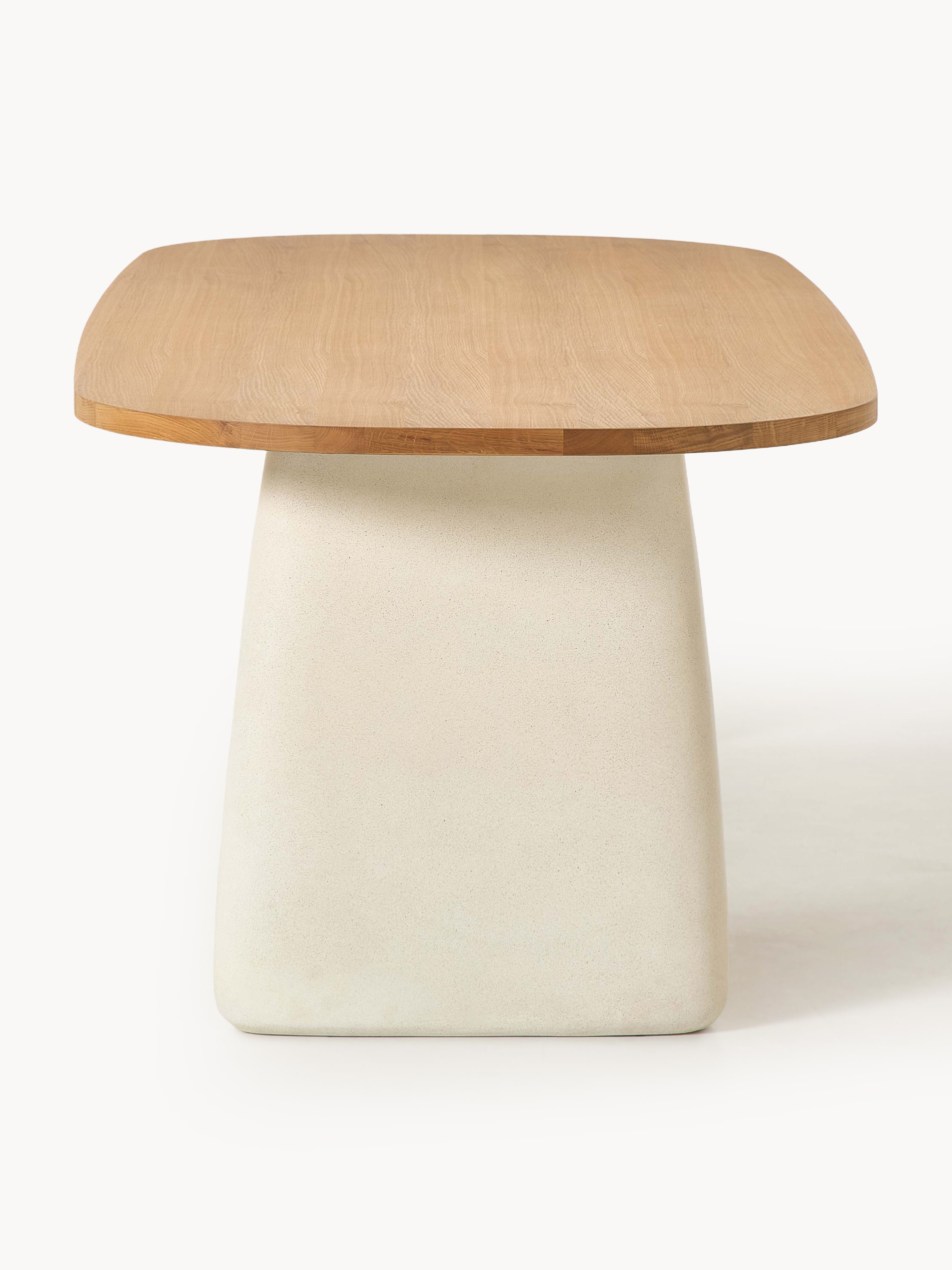 Dune Oval Oak Wood Dining Table, in various sizes