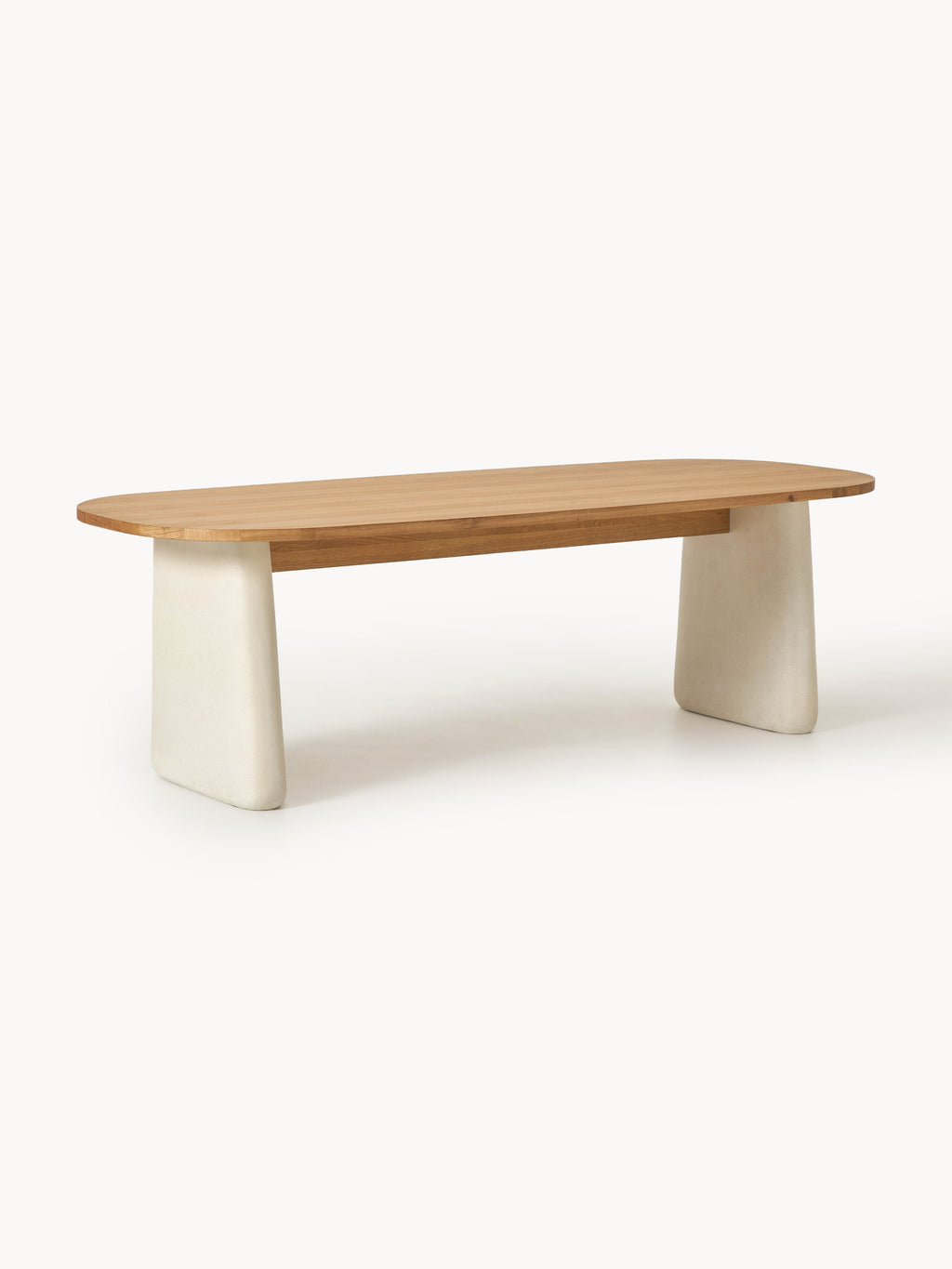 Dune Oval Oak Wood Dining Table, in various sizes