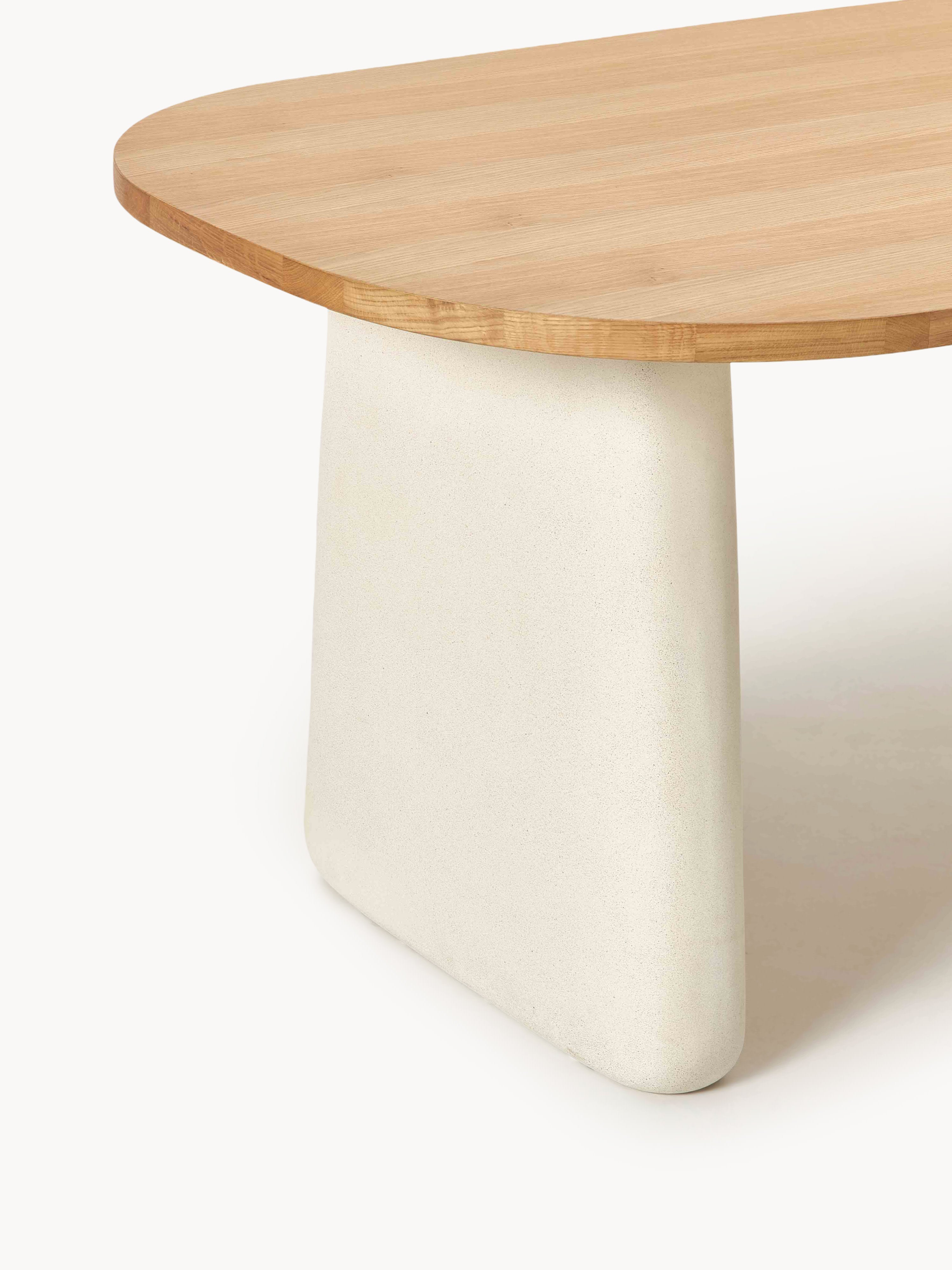 Dune Oval Oak Wood Dining Table, in various sizes