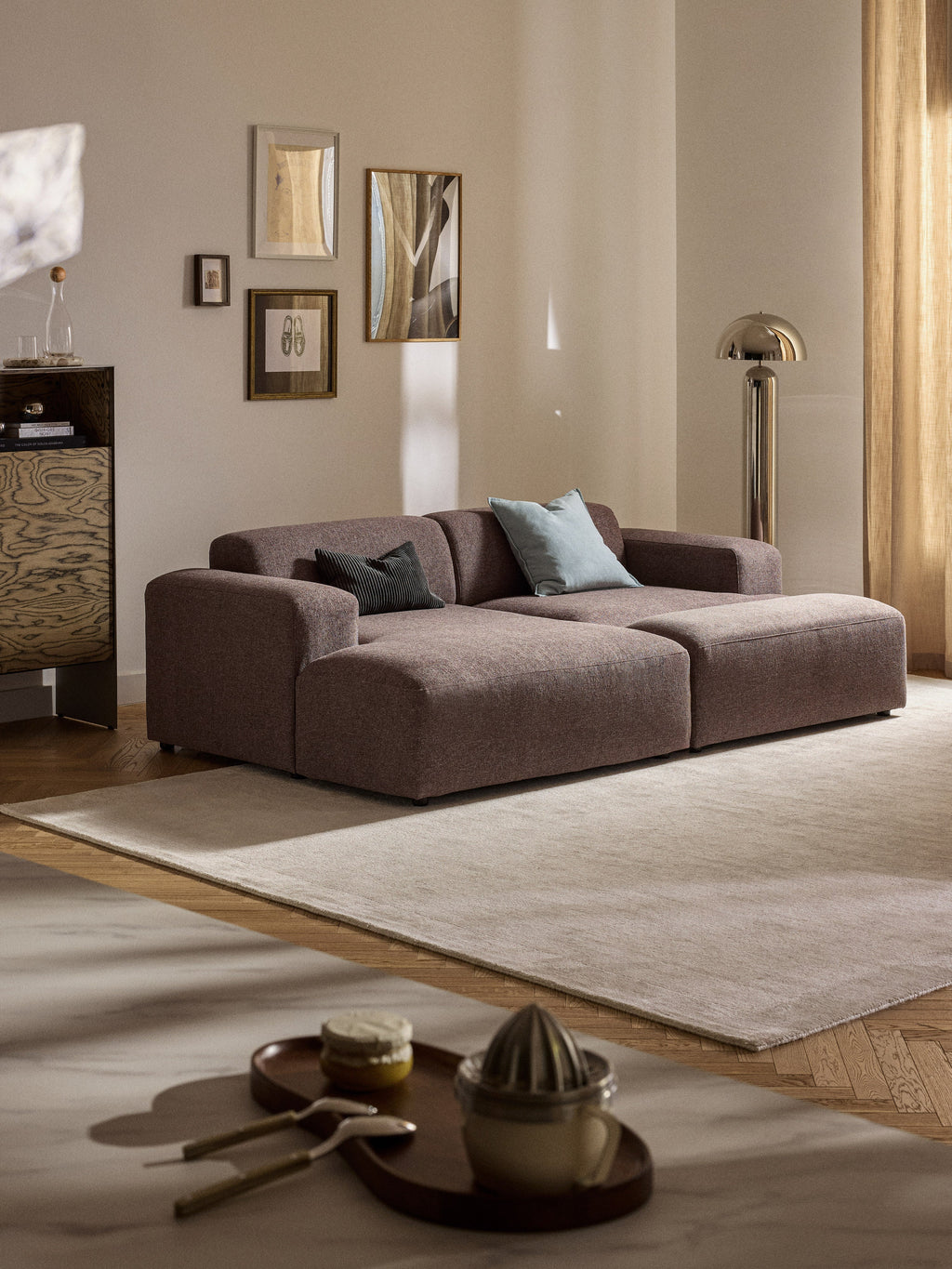 Melva XL Ottoman, W 116 x D 42 cm