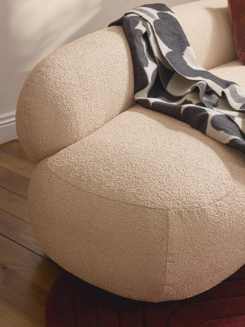 Alba Bouclé Sofa (3-seater)