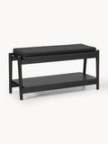 Gallery image 1 - Upholstered Wooden Bench Libby with Shoe Rack