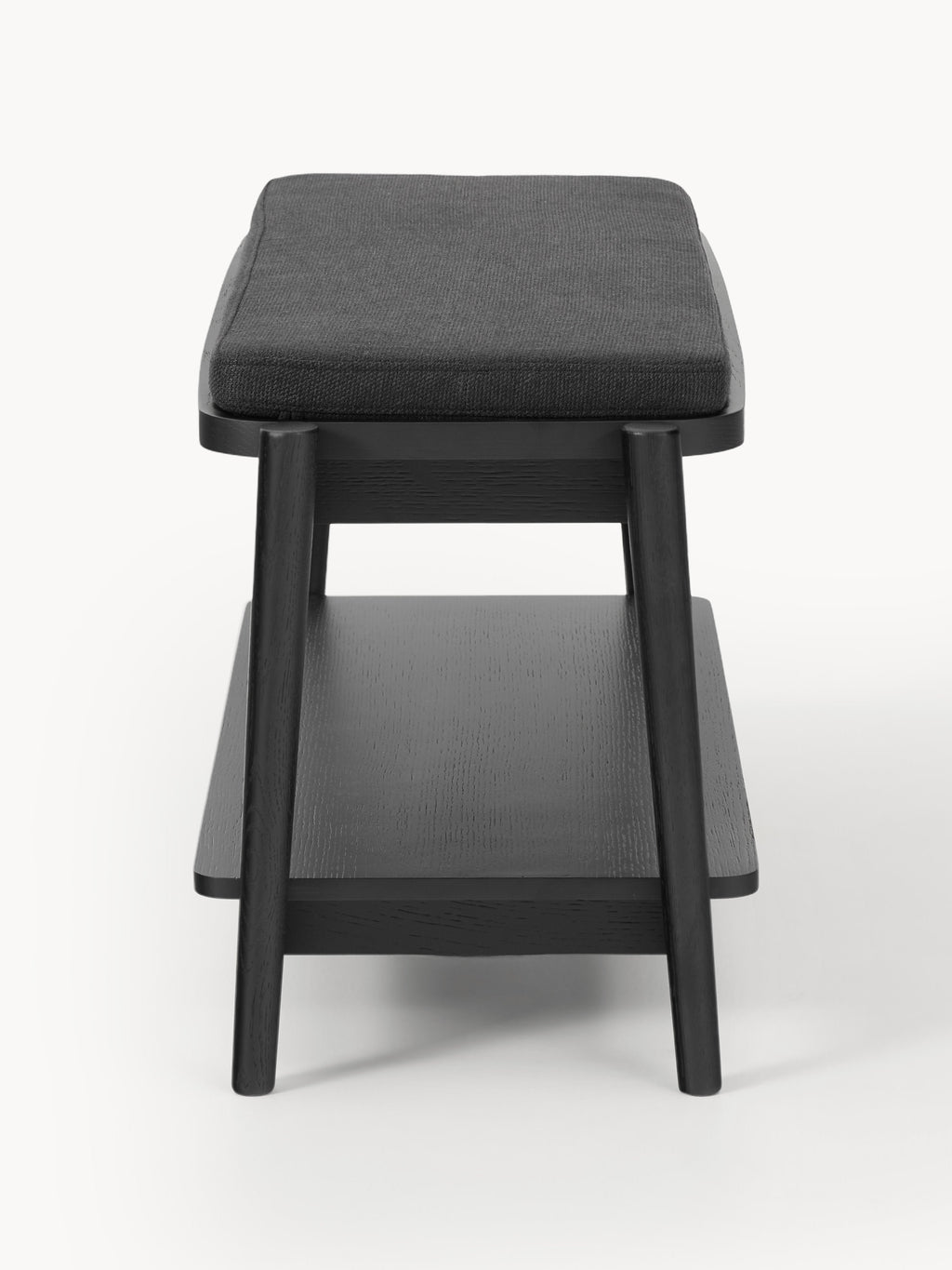 Libby Upholstered Wooden Bench with Shoe Rack