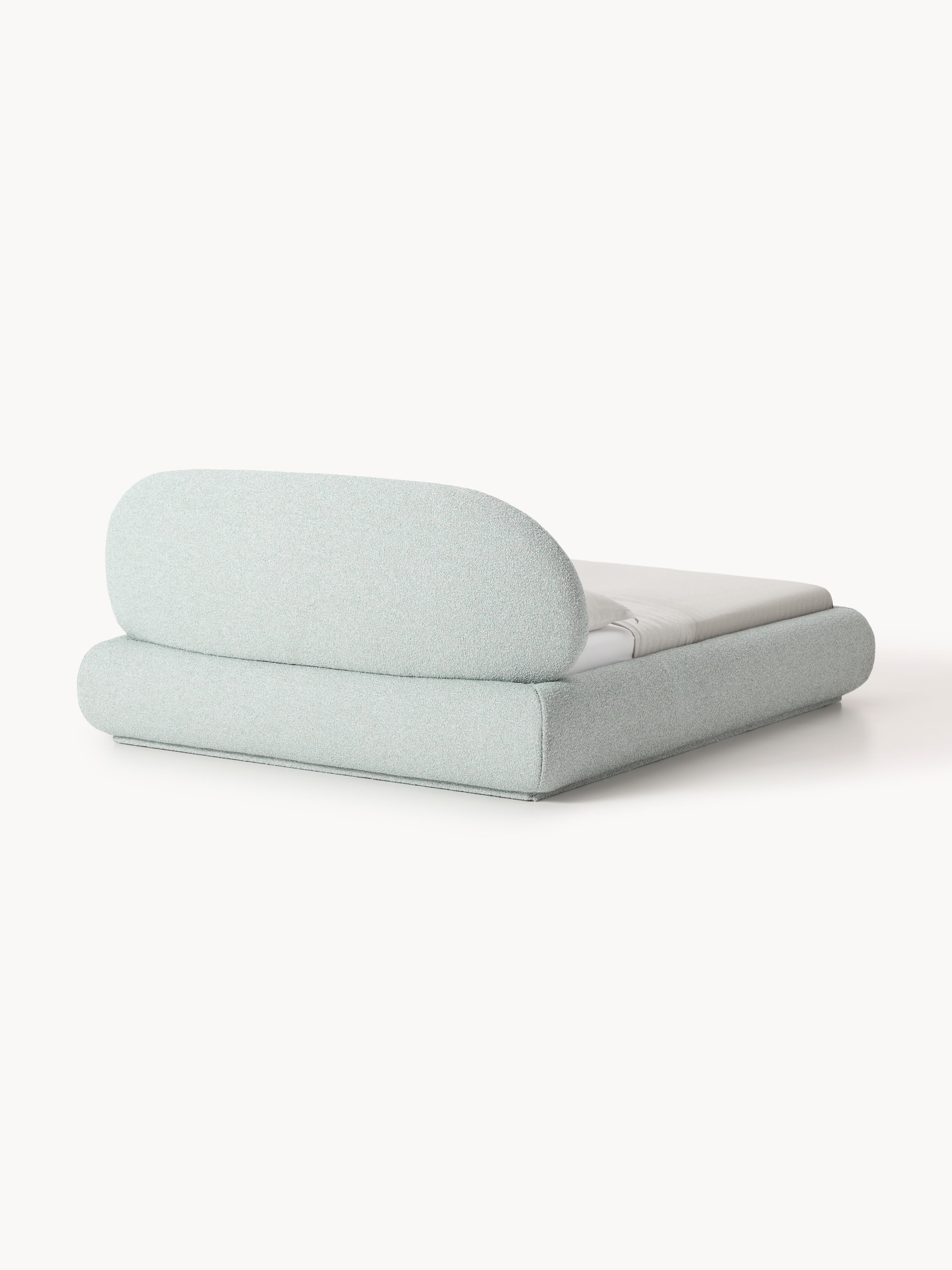 Alba Upholstered Bouclé Bed