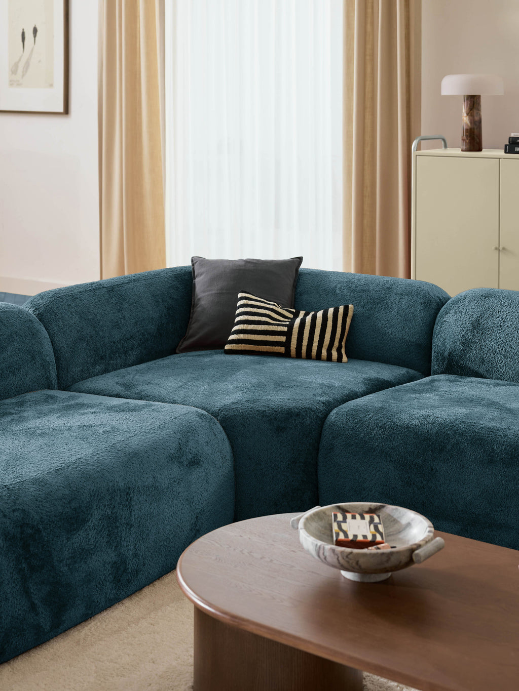 Wolke XL Modular Teddy Bouclé Sofa