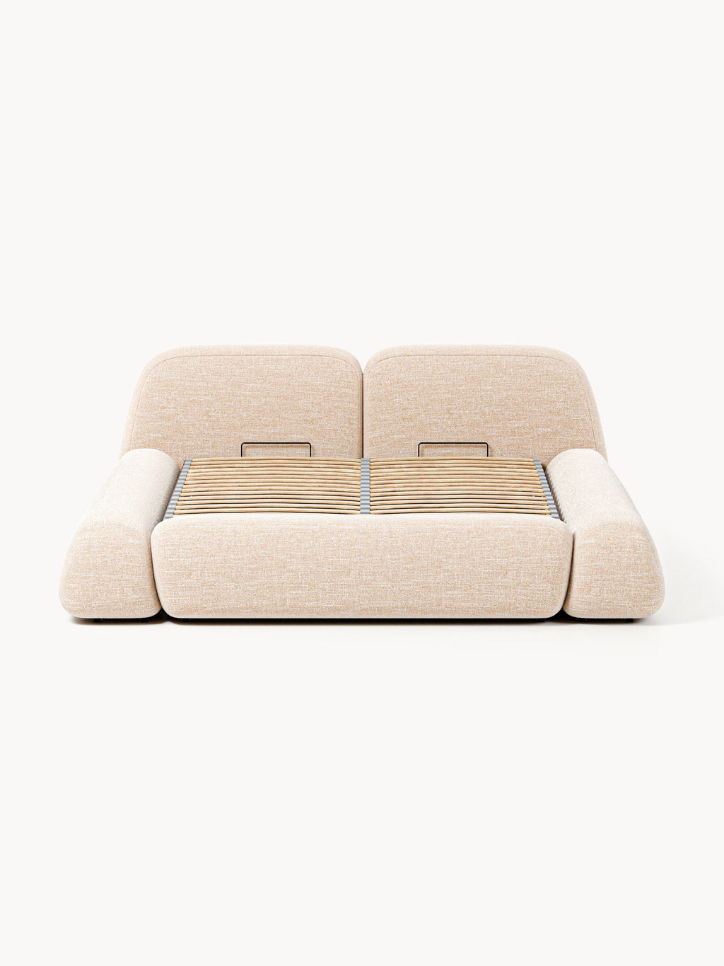 Wolke Upholstered Bouclé Bed with Storage