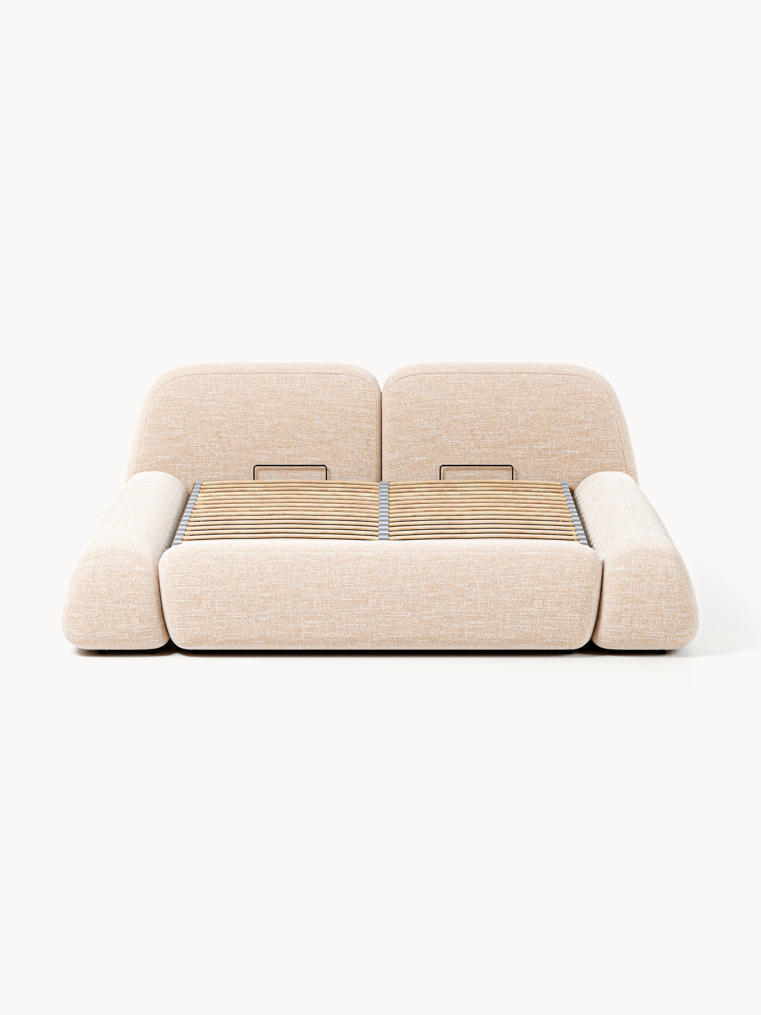 Wolke Upholstered Bouclé Bed with Storage