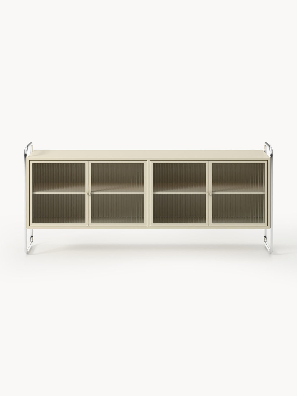 Robyn Metal Sideboard with Glass Front