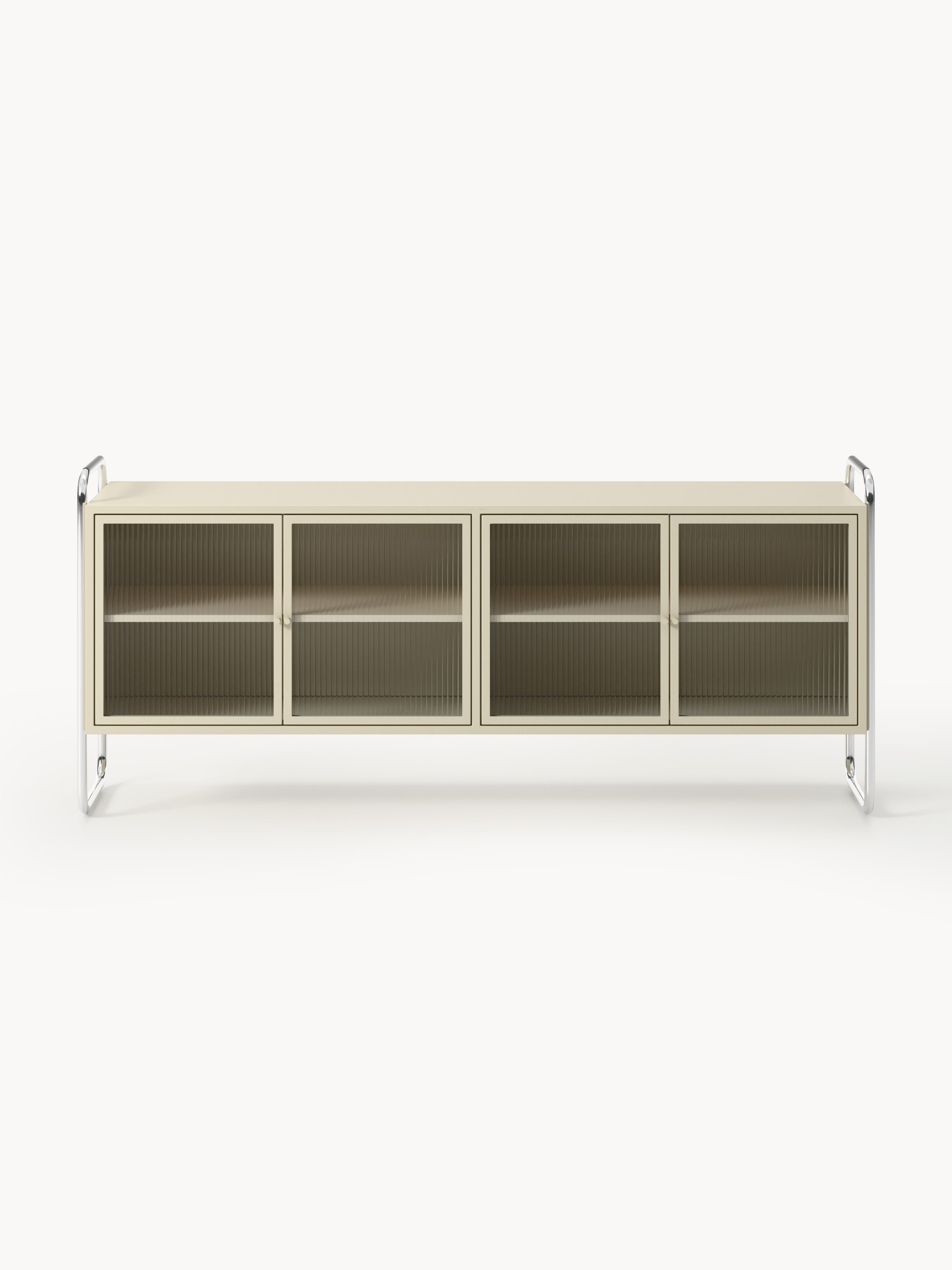 Robyn Metal Sideboard with Glass Front