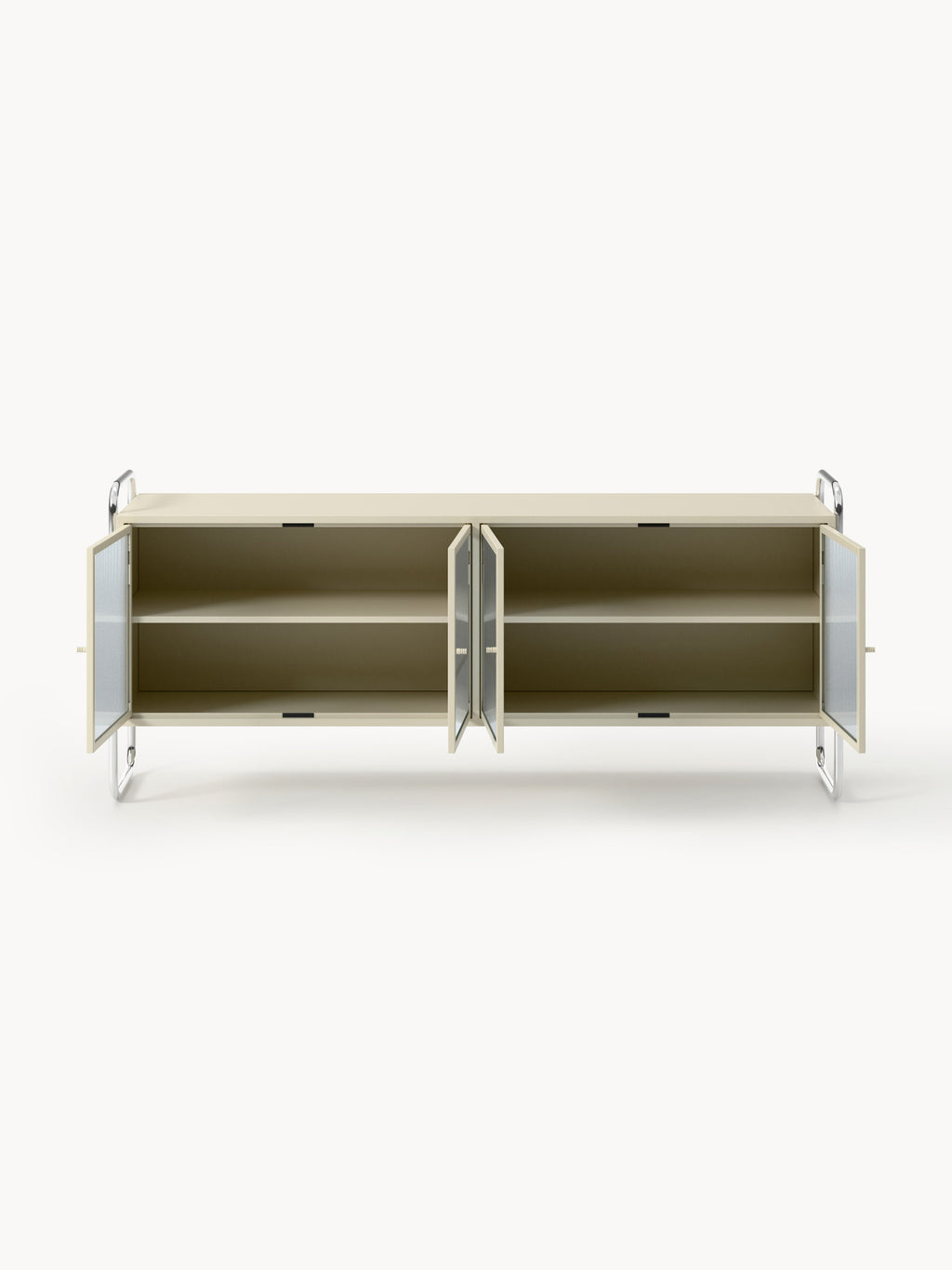 Robyn Metal Sideboard with Glass Front