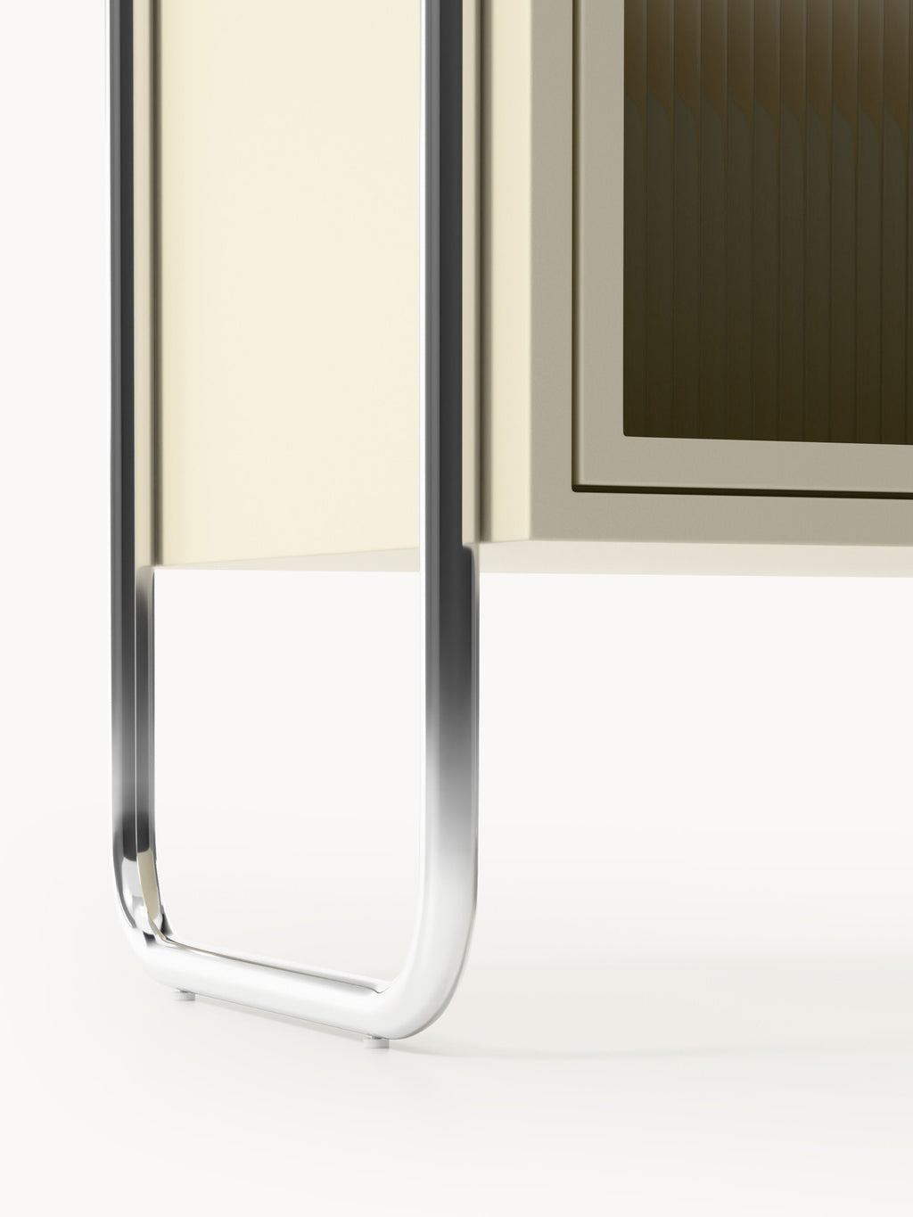 Robyn Metal Sideboard with Glass Front