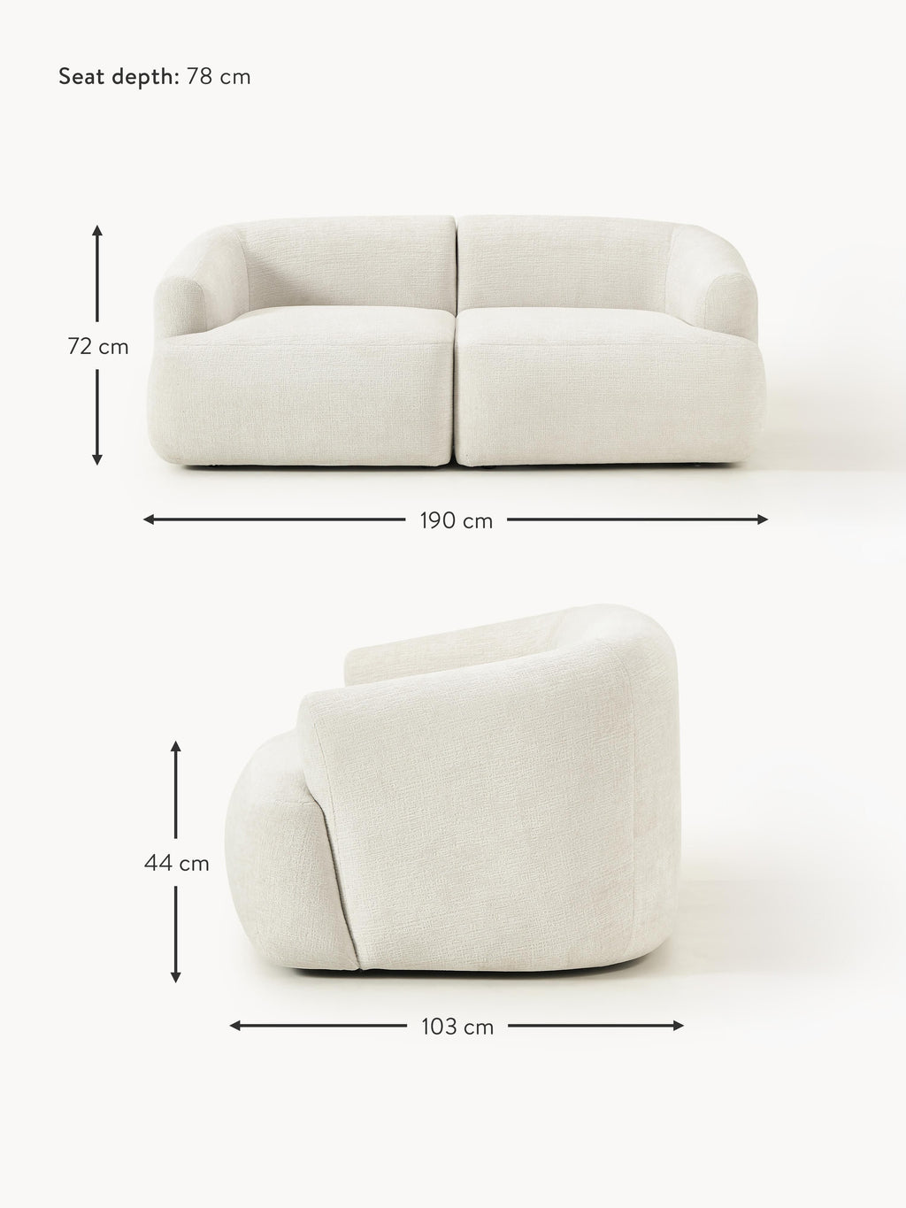 Sofia Modular Sofa (2-seater)
