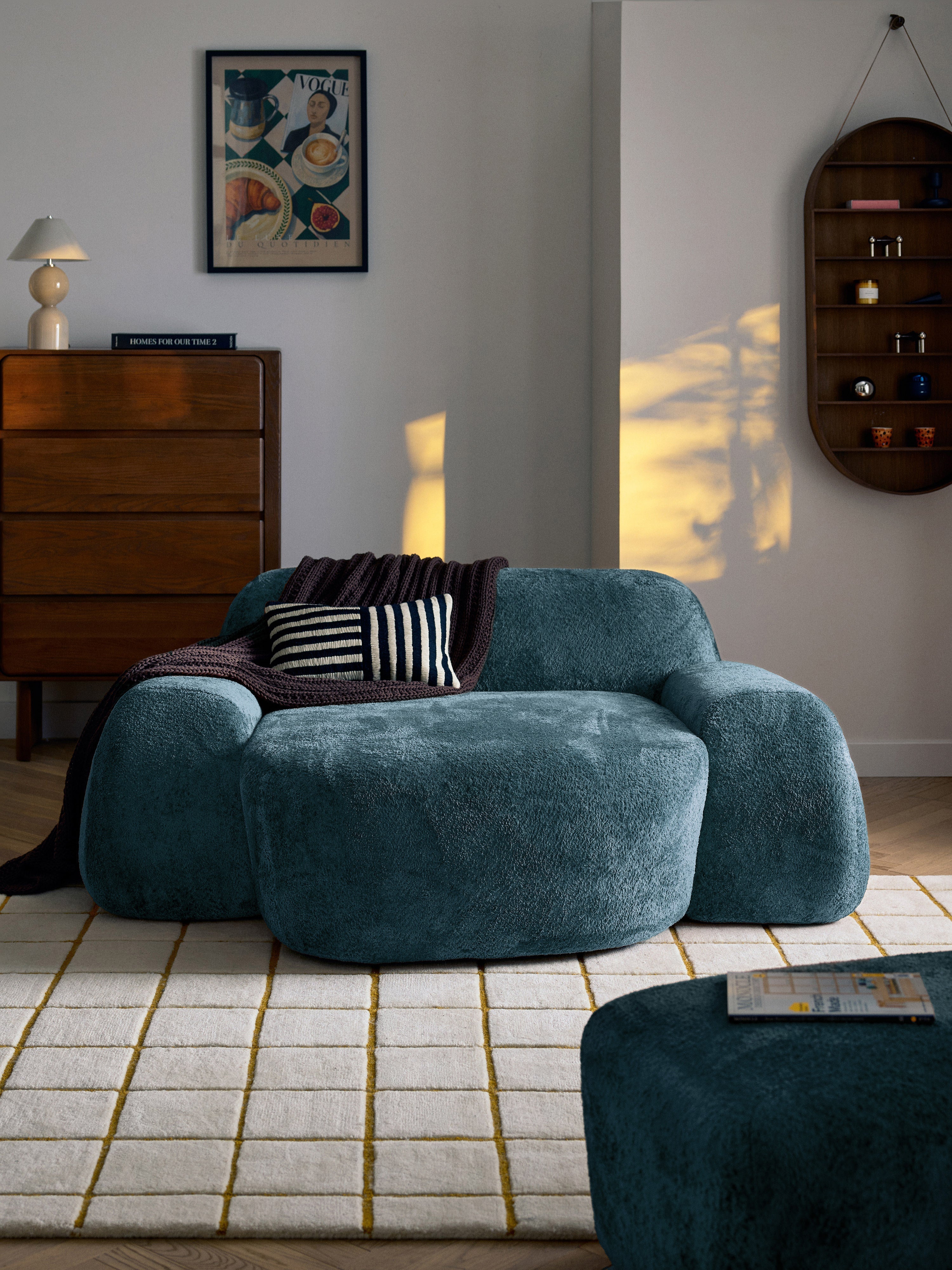 Wolke XL Teddy Bouclé Lounge Chair