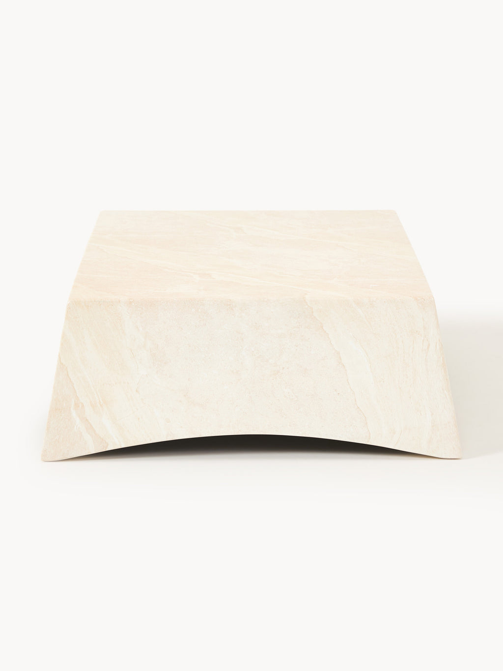 Mohi In- & Outdoor Coffee Table with Travertine Effect, W 120 cm