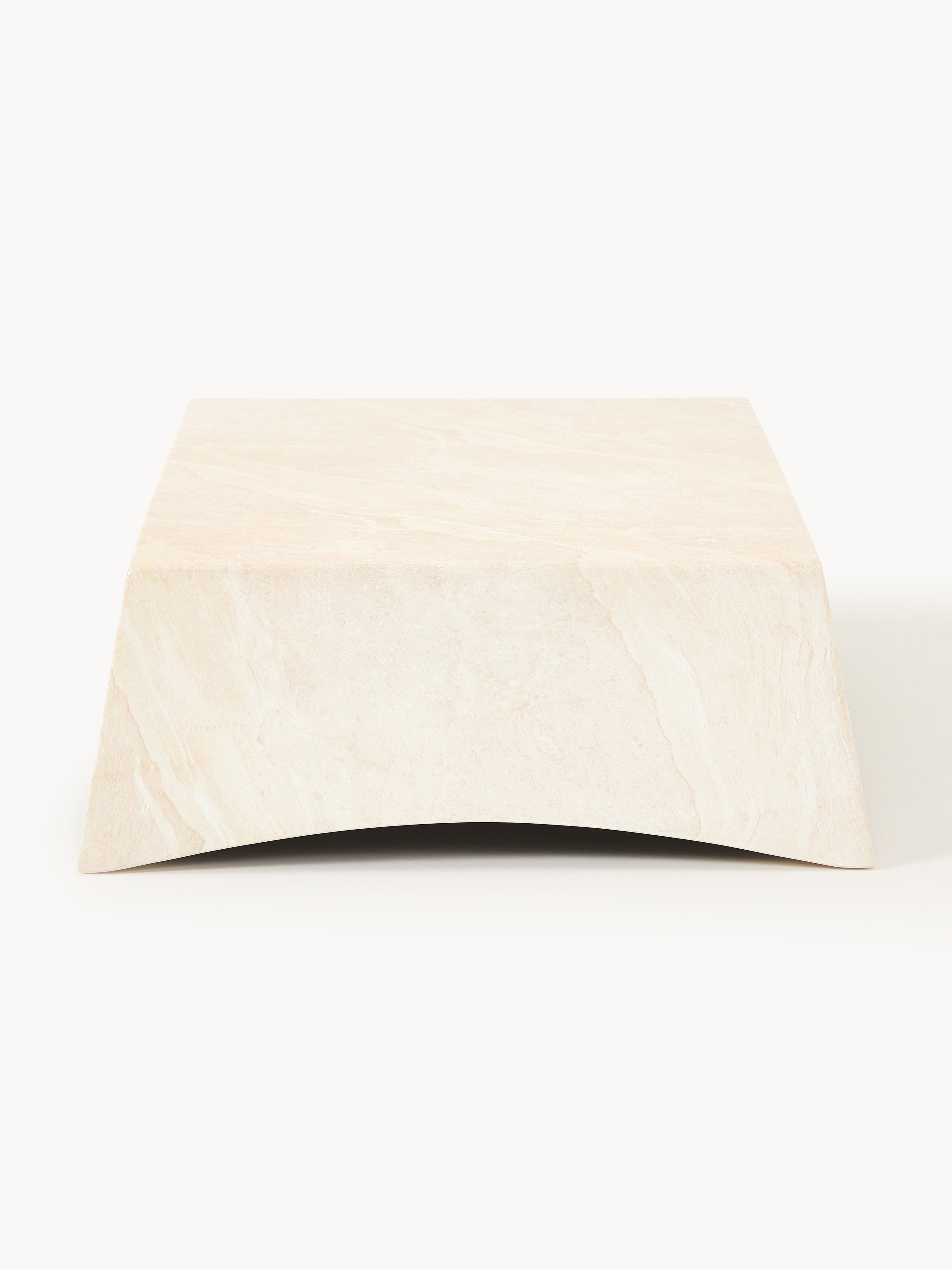 Mohi In- & Outdoor Coffee Table with Travertine Effect, W 120 cm