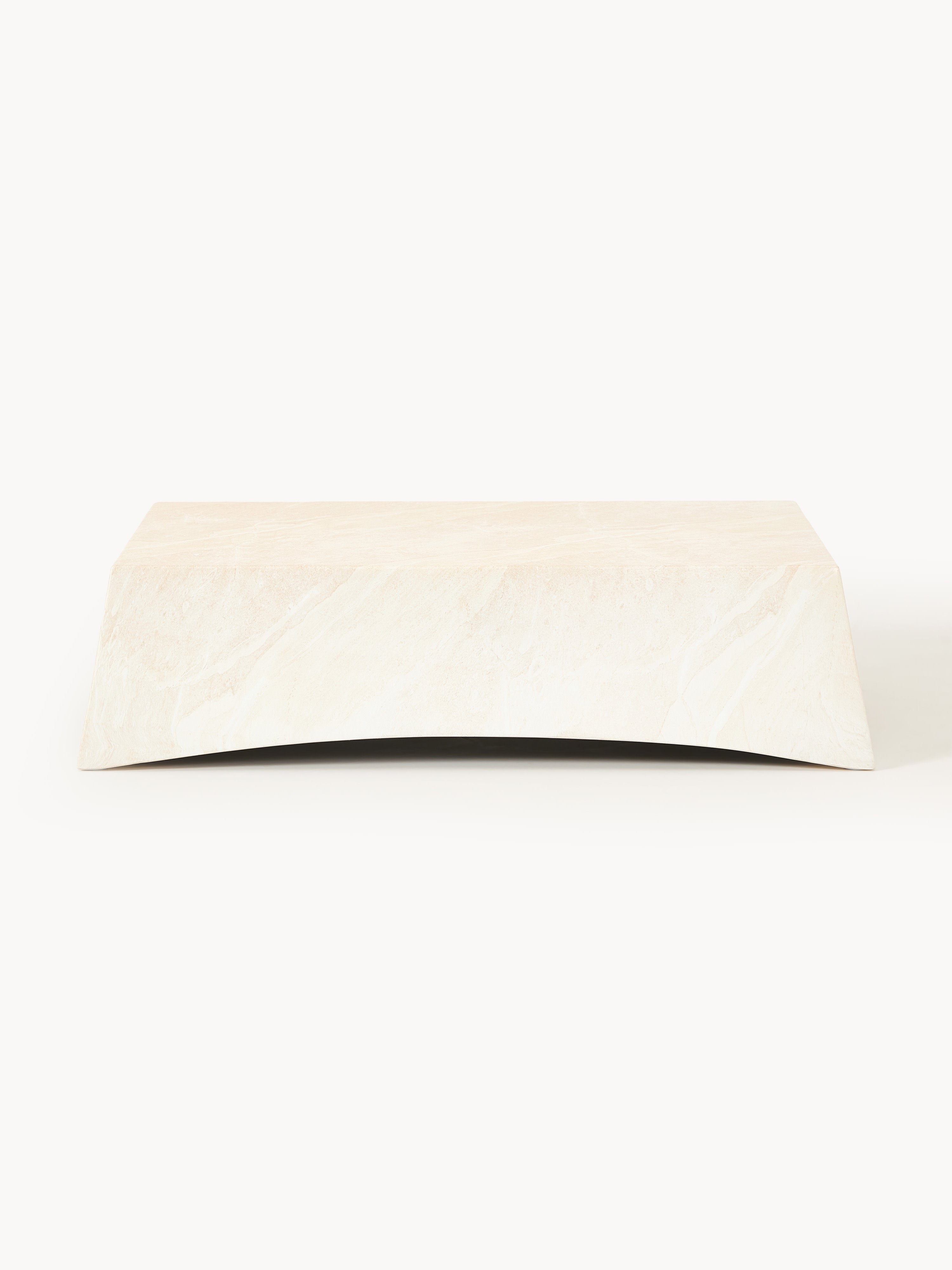 Mohi In- & Outdoor Coffee Table with Travertine Effect, W 120 cm