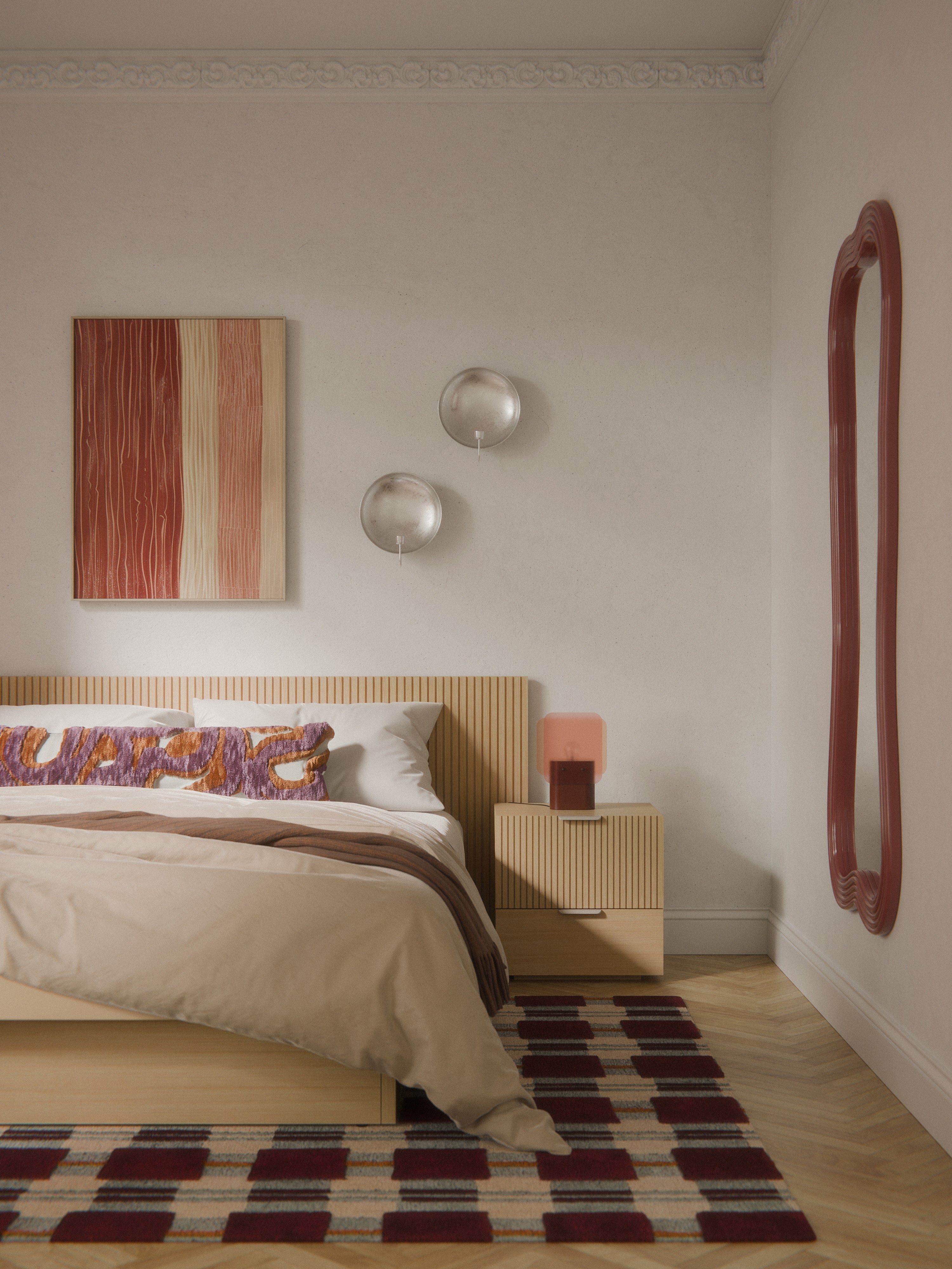 Sato Wooden Bedside Table