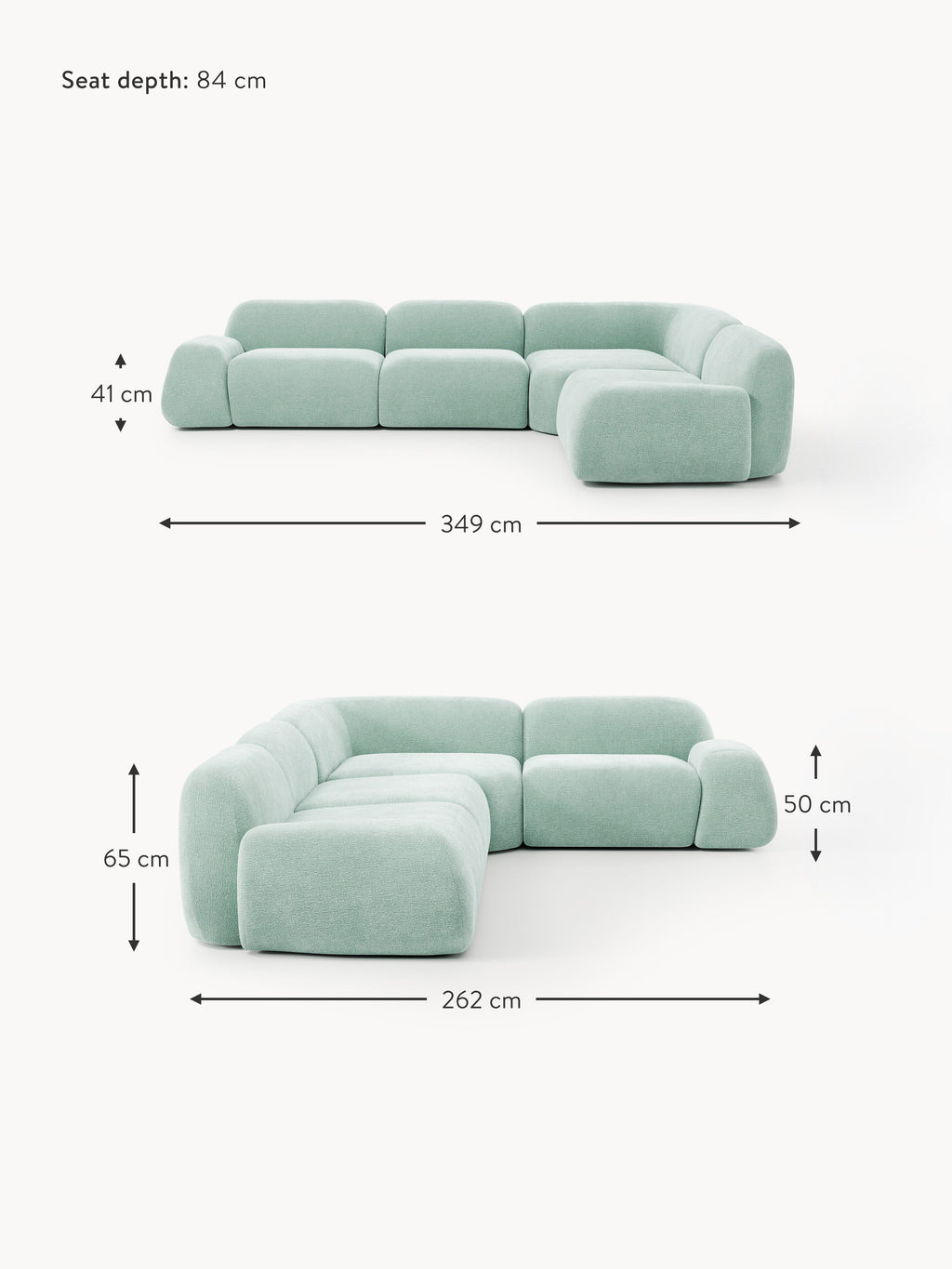 Wolke Modular Corner Sofa (4-seater)