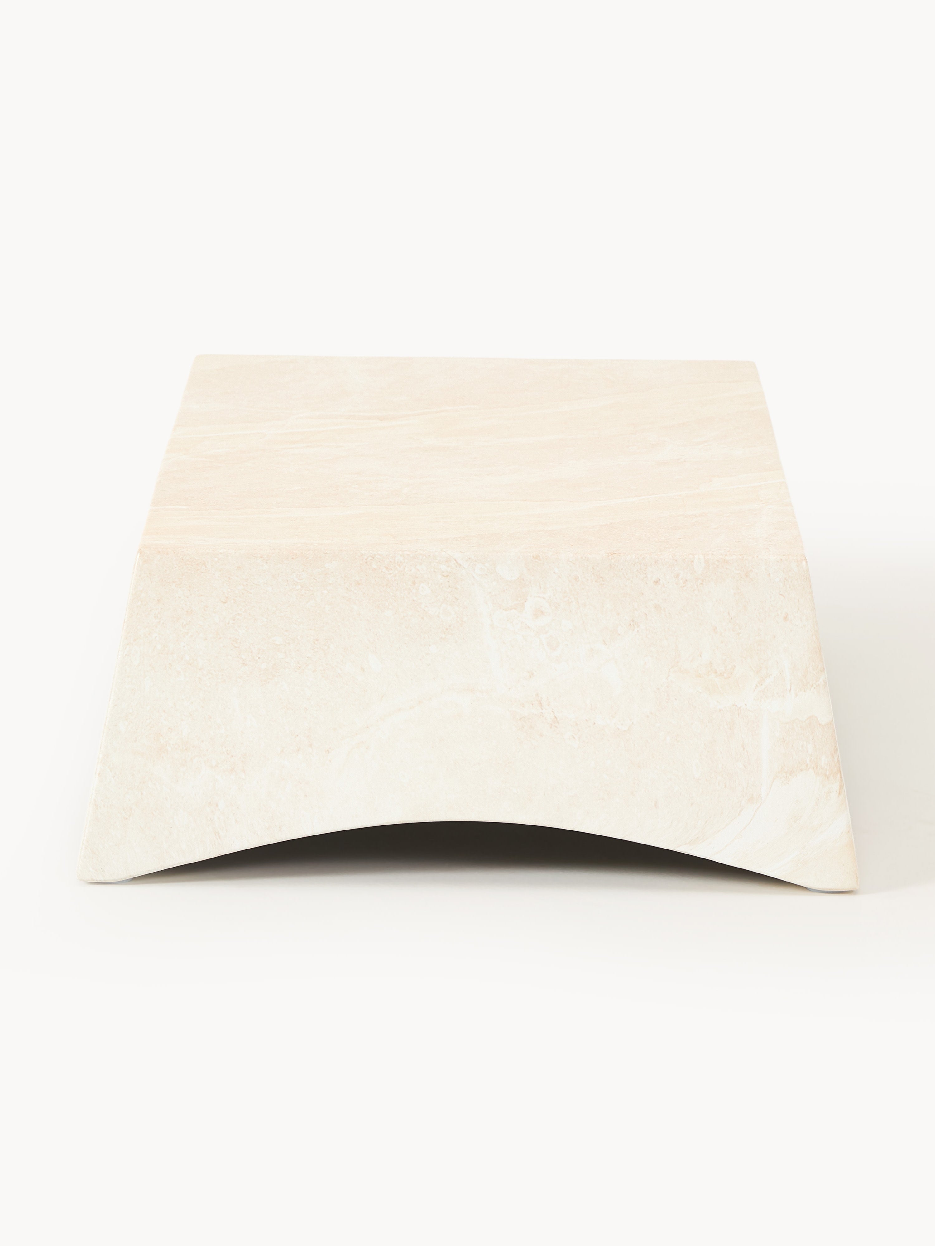 Mohi In- & Outdoor Coffee Table with Travertine Effect, W 100 cm