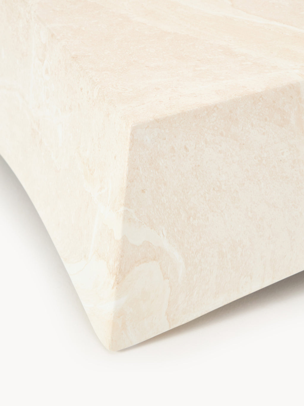 Mohi In- & Outdoor Coffee Table with Travertine Effect, W 100 cm