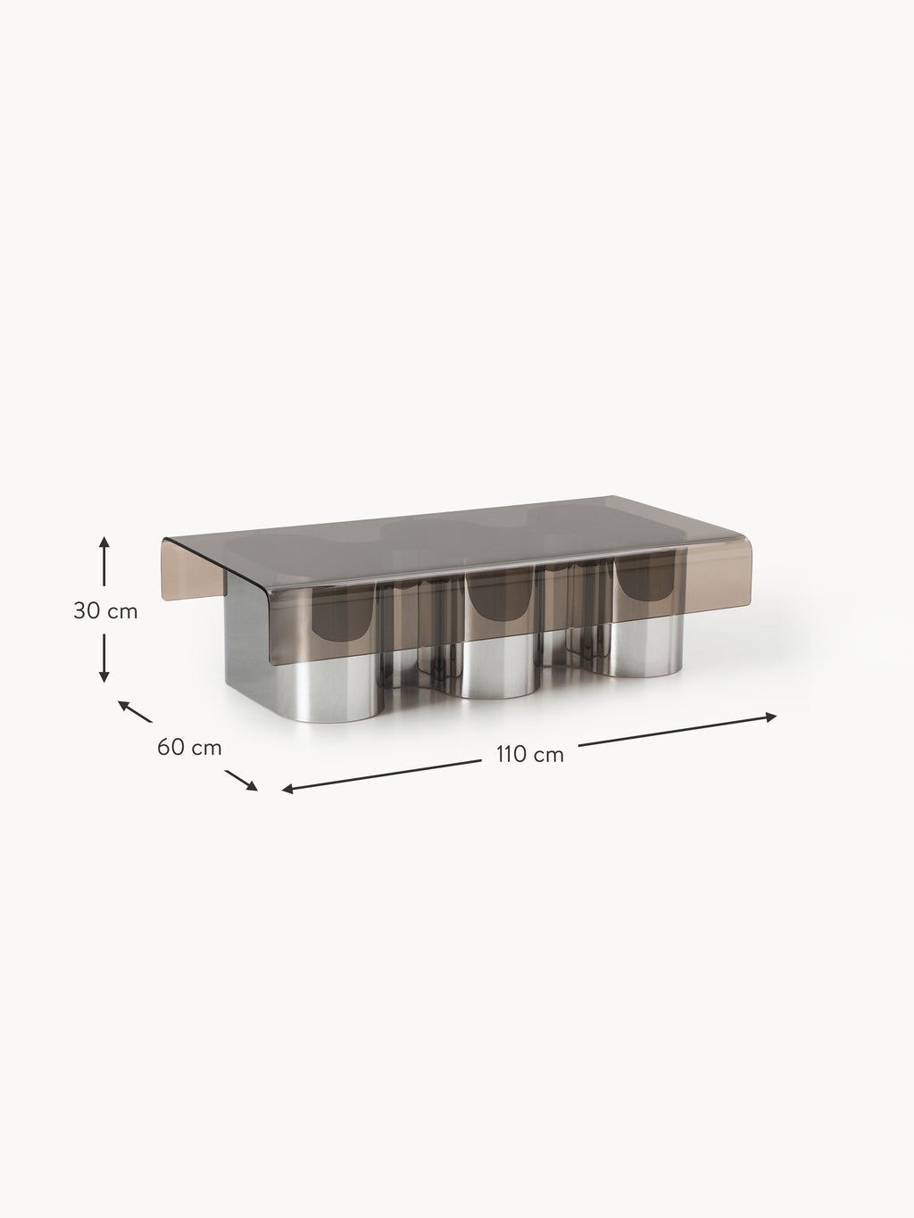Jouri Coffee Table with Glass Top
