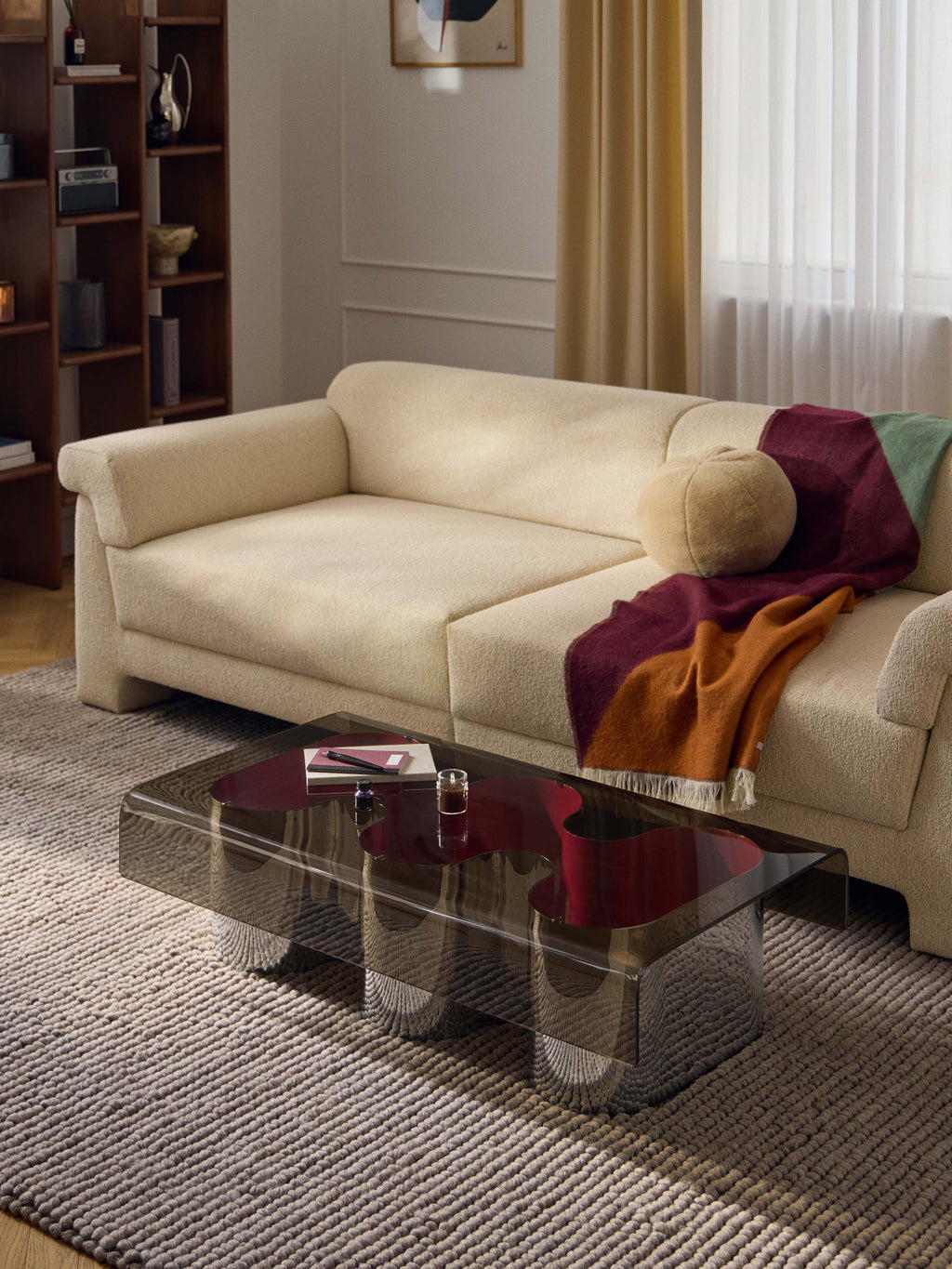 Jouri Coffee Table with Glass Top