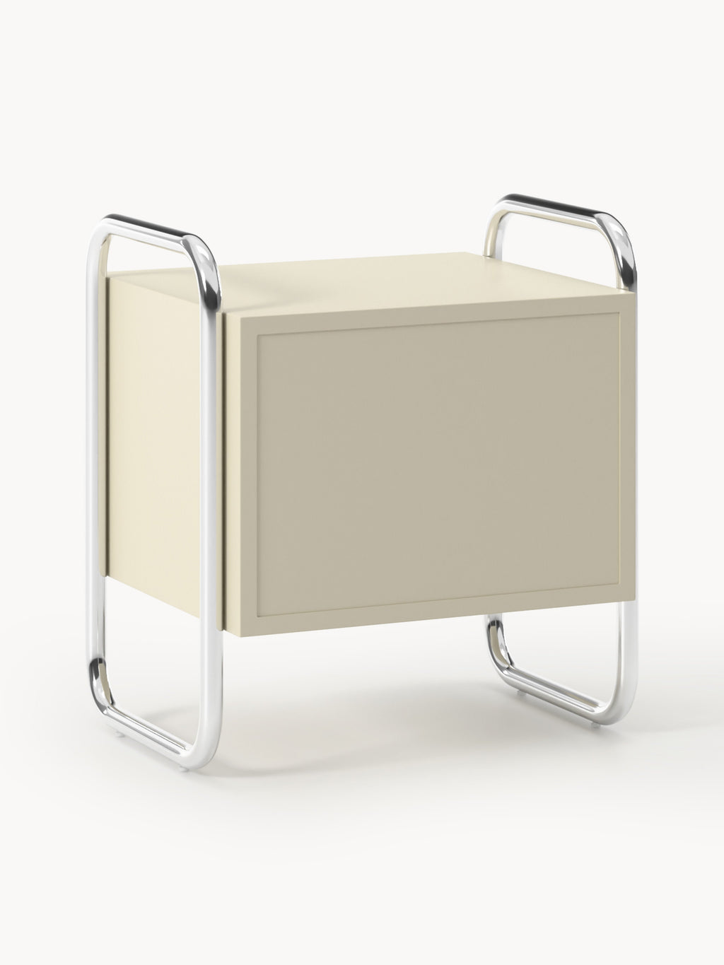 Robyn Metal Bedside Table, left- or right-hinged options