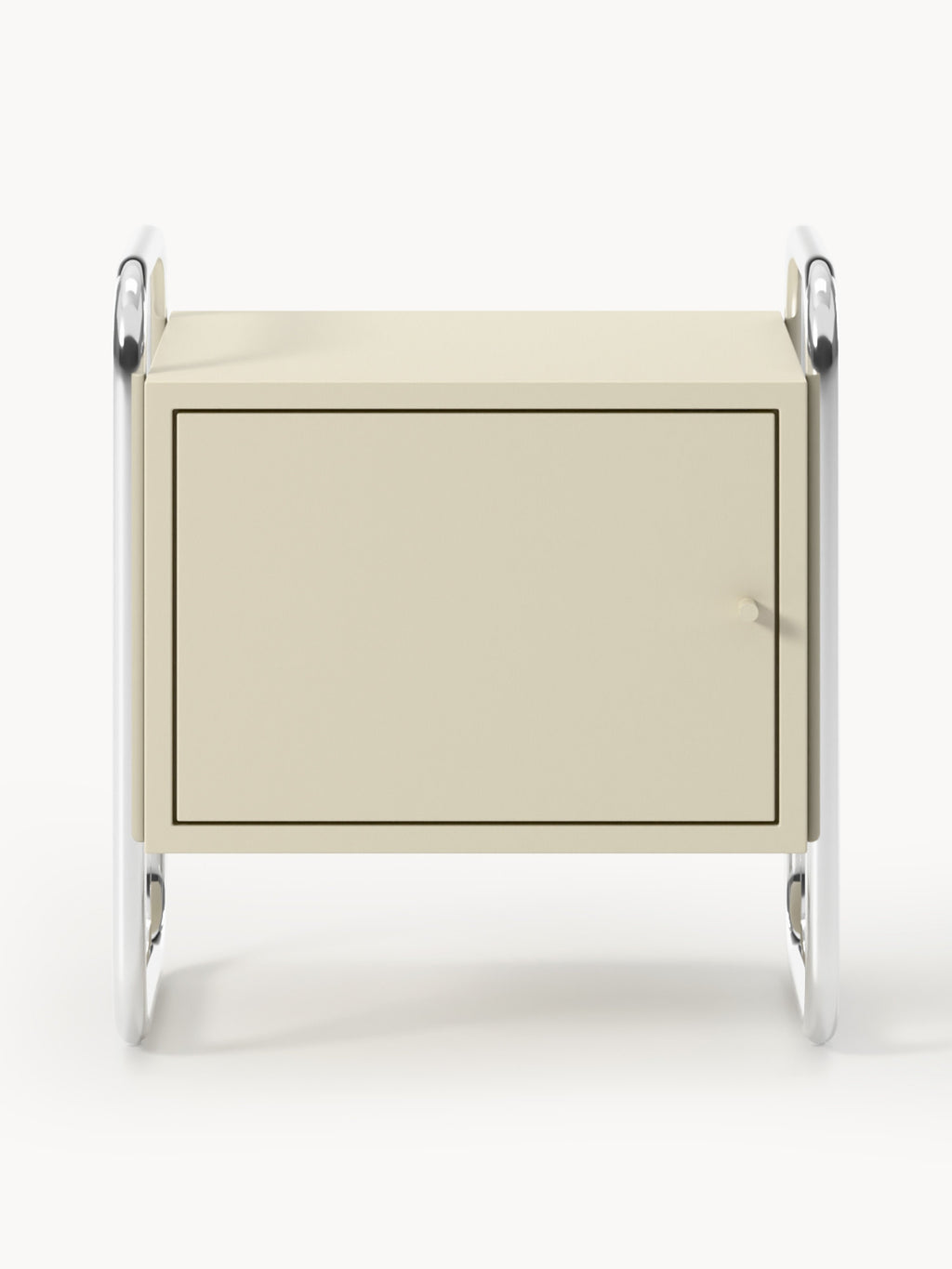 Robyn Metal Bedside Table, left- or right-hinged options