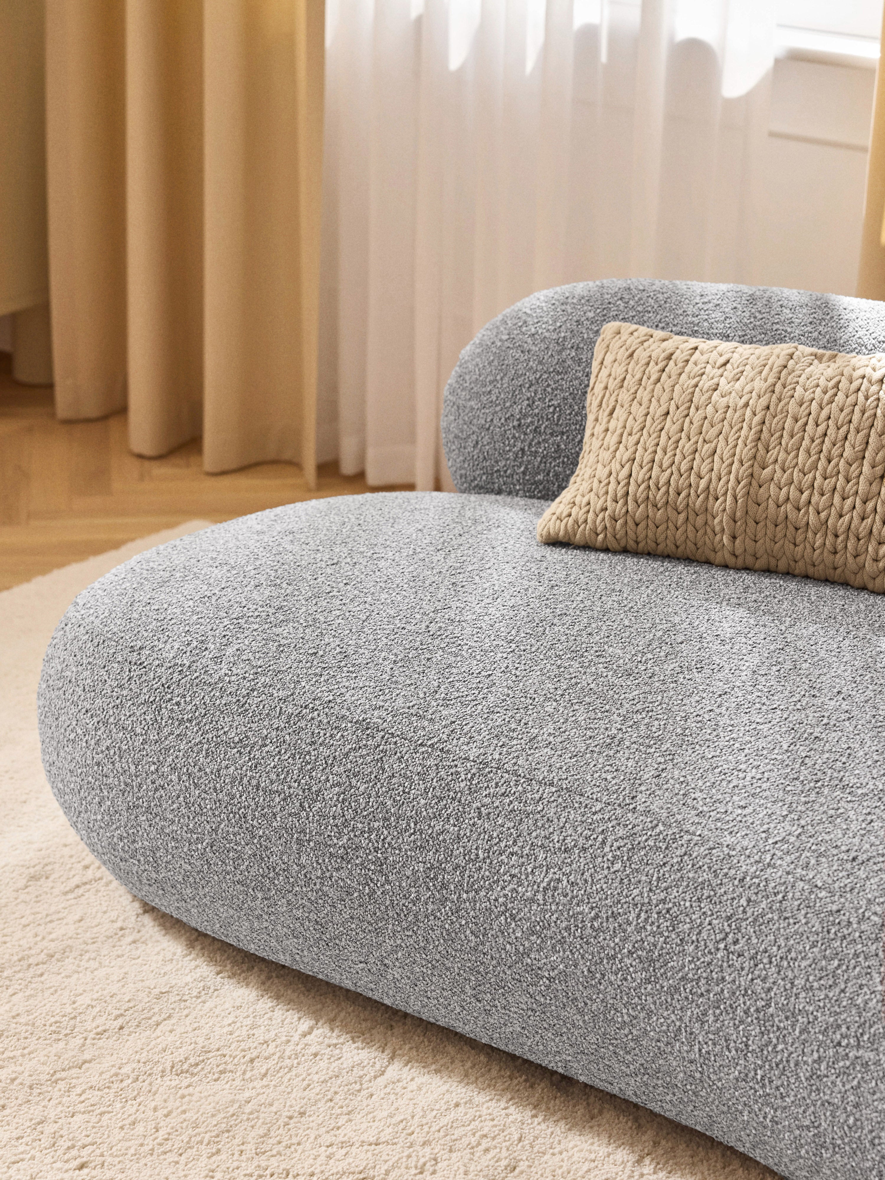 Alba Bouclé Sofa (3-seater)