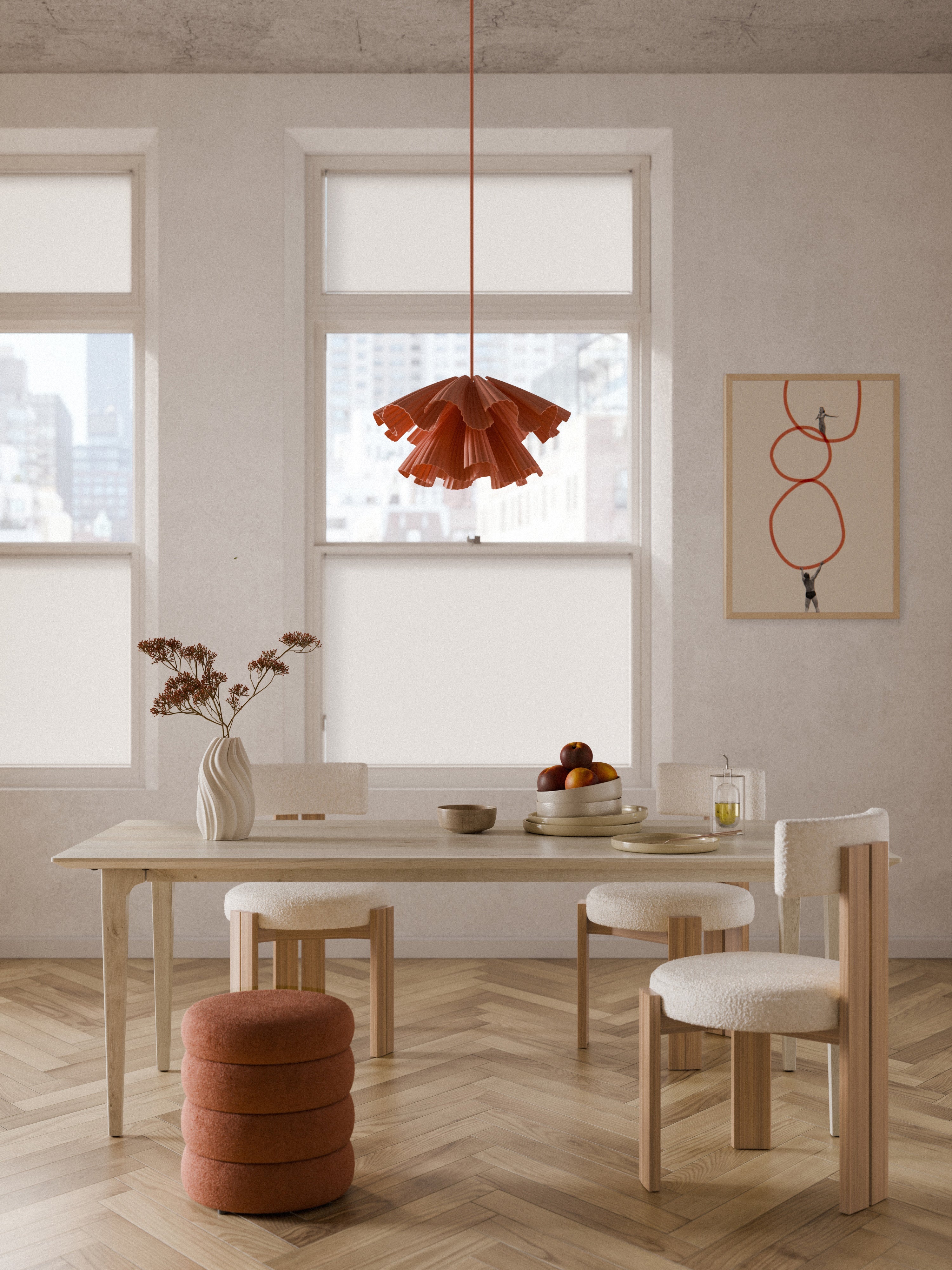 Archie Oak Wood Dining Table, in various sizes