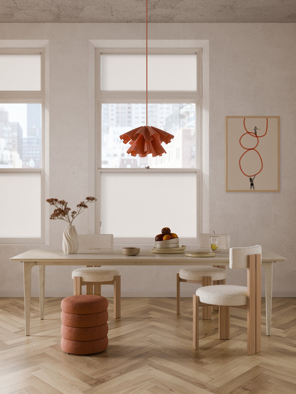 Archie Oak Wood Dining Table, in various sizes