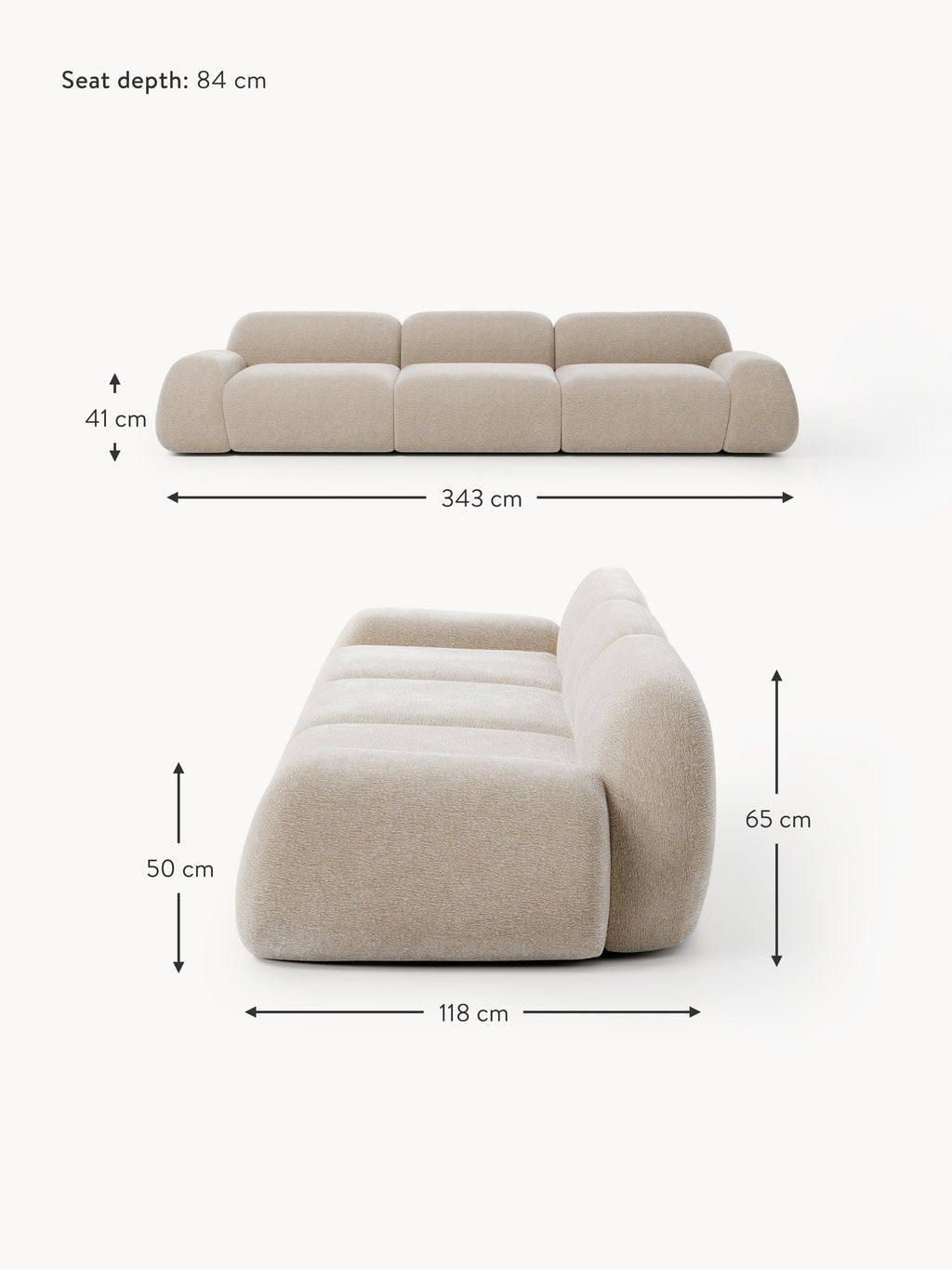 Wolke Modular Sofa (4-seater)