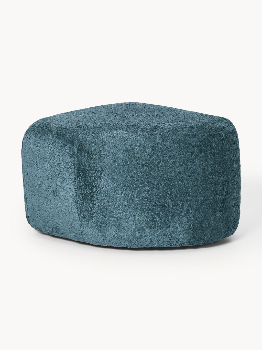 Wolke Oval Teddy Bouclé Ottoman