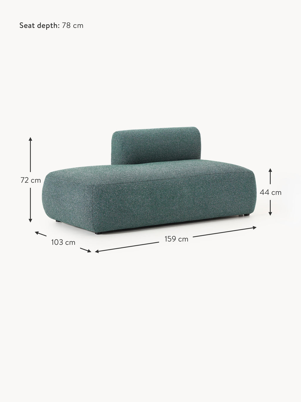 Sofia Bouclé Chaise Module