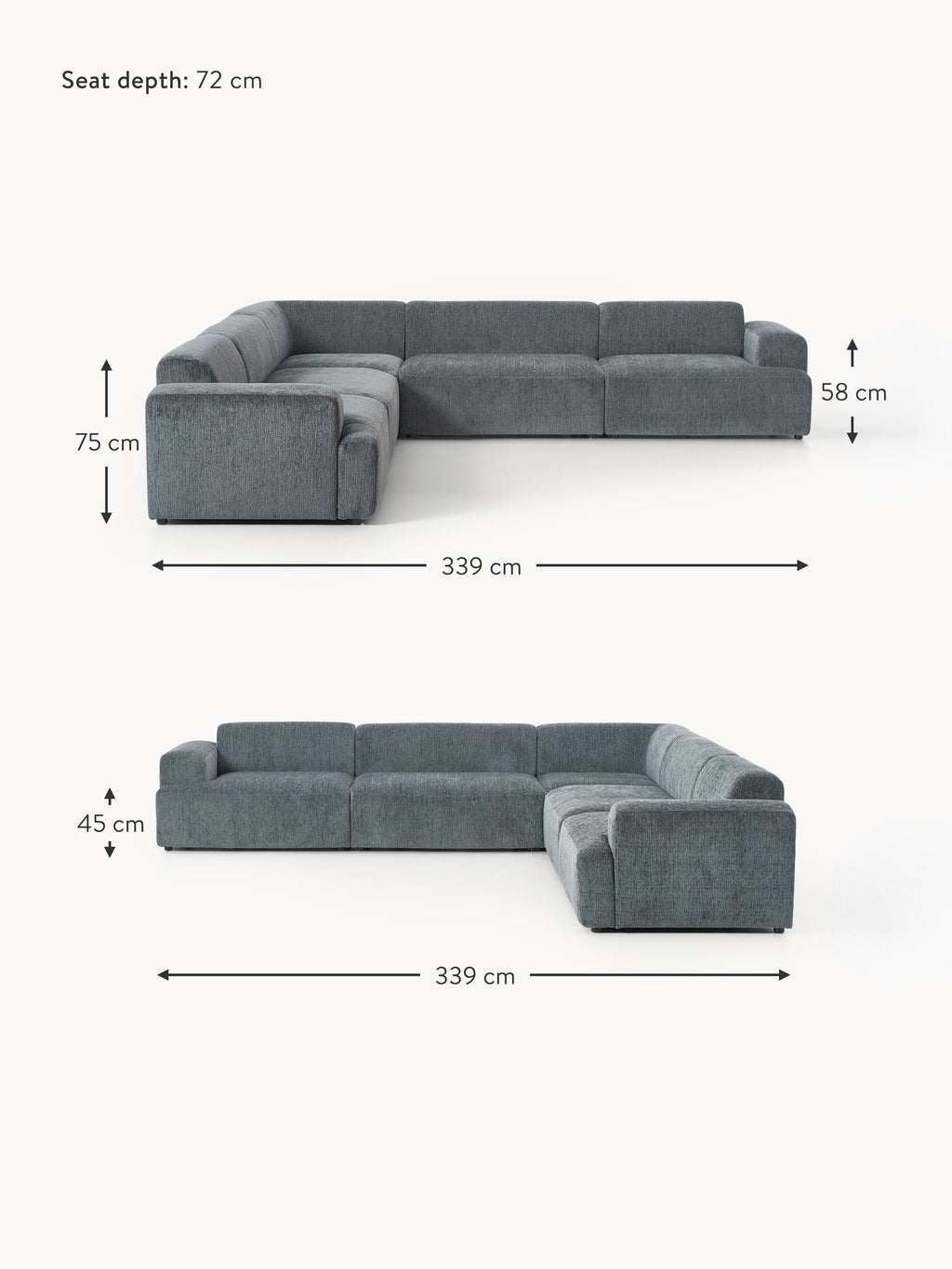 Melva XL Corner Sofa
