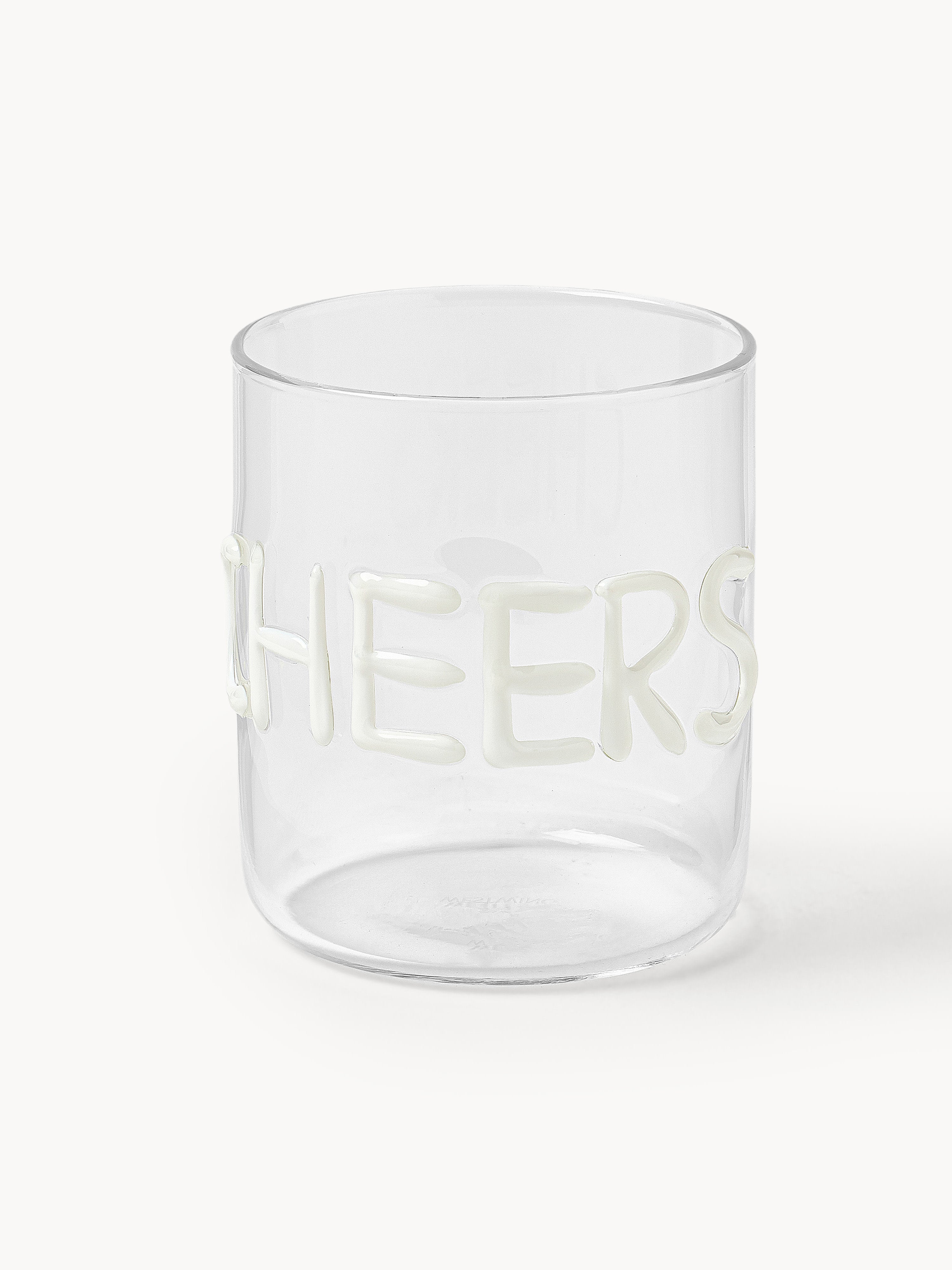Tutti Mouth-Blown Borosilicate Tumblers, Set of 4