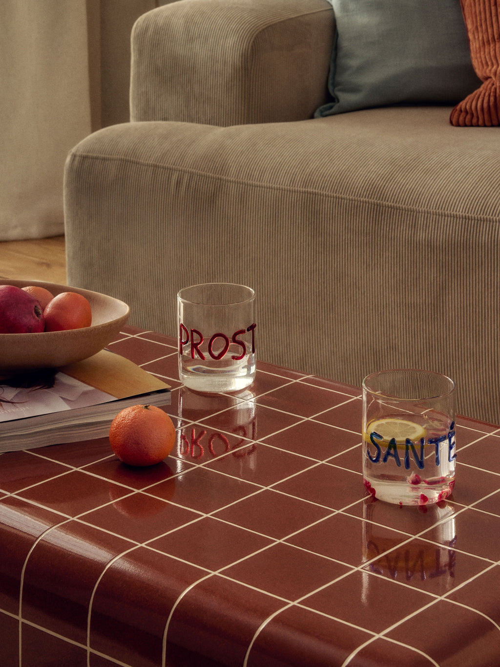 Tutti Mouth-Blown Borosilicate Tumblers, Set of 4